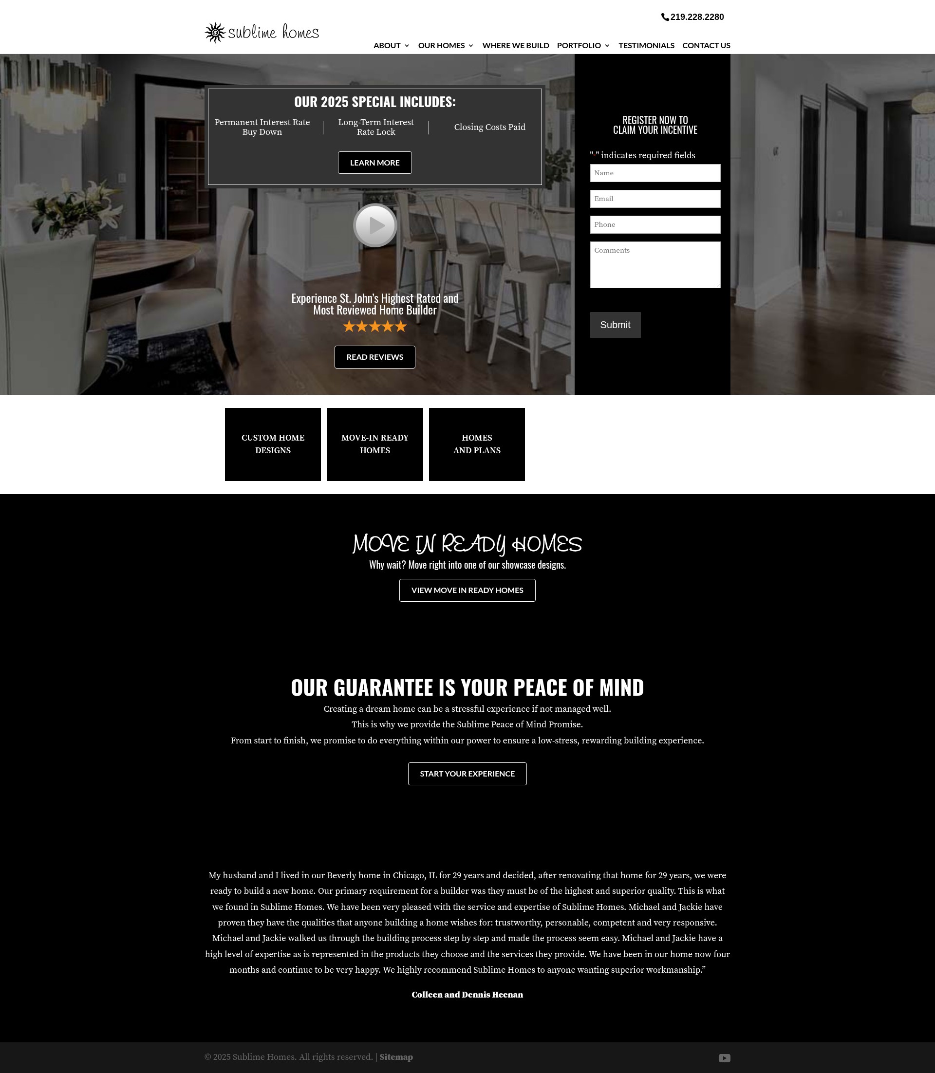 Screenshot of sublimehomes.com