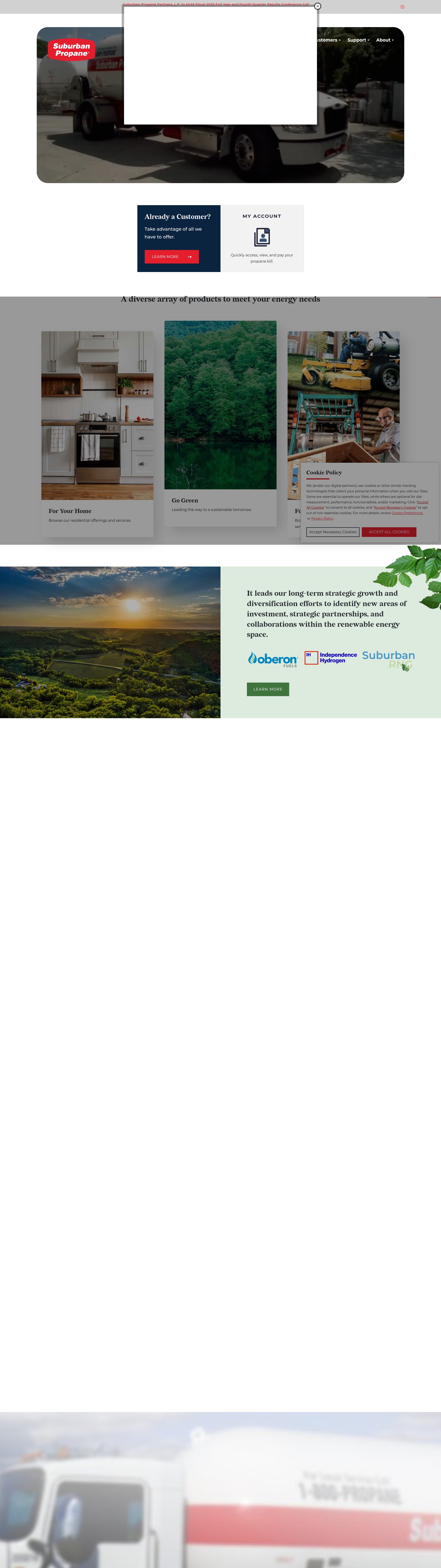 Screenshot of suburbanpropane.com