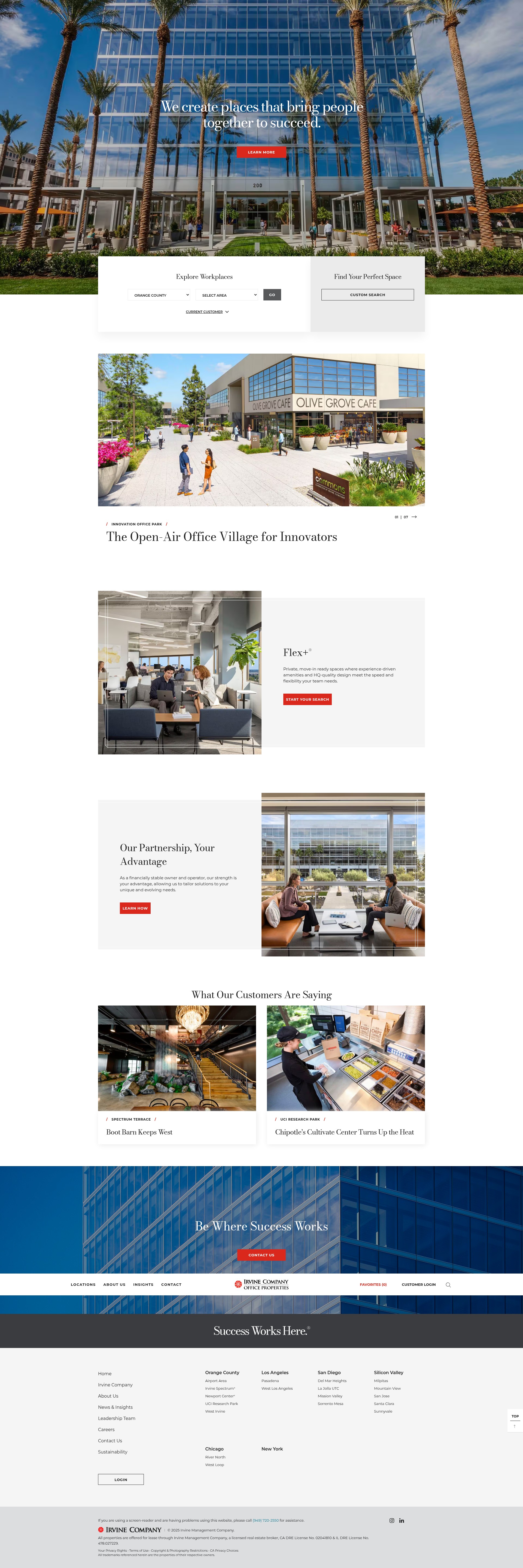 Screenshot of succeed.irvinecompanyoffice.com