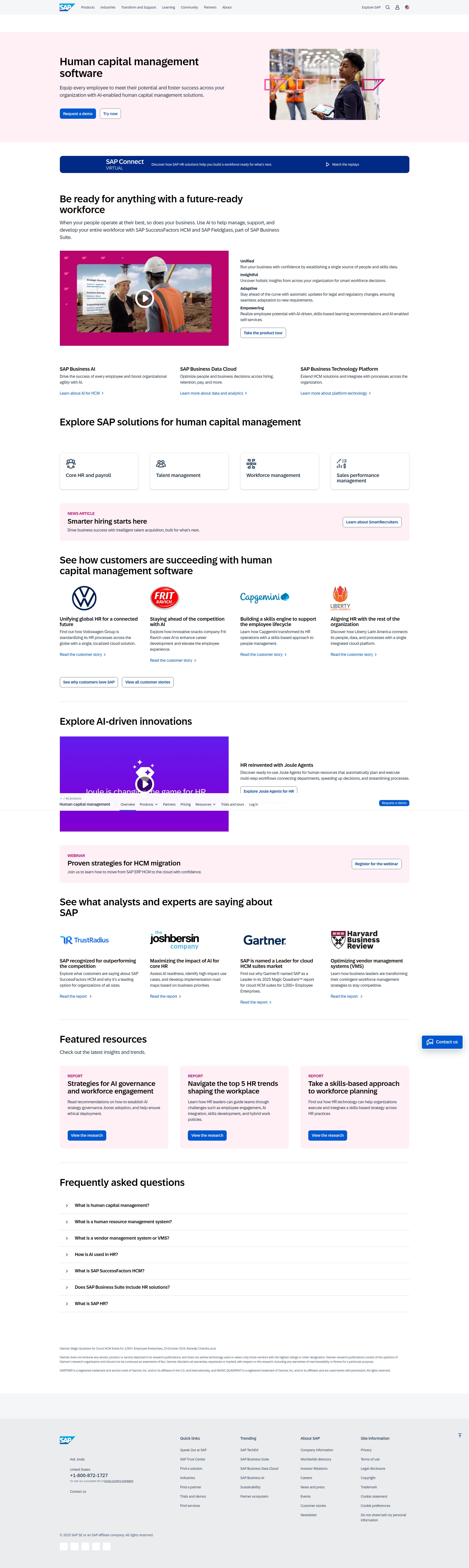 Screenshot of successfactors.eu