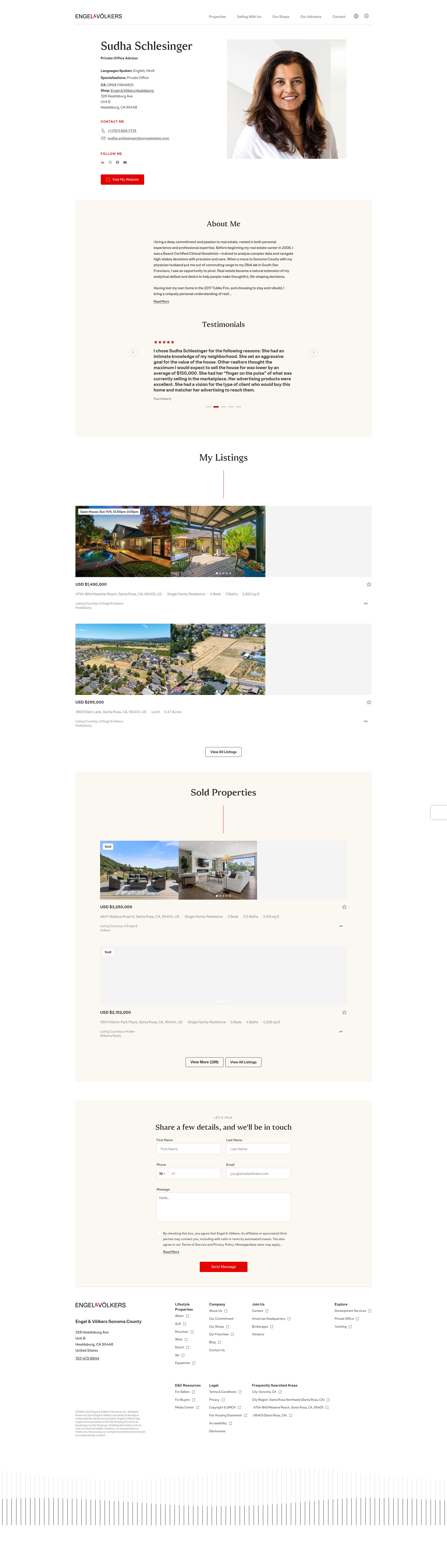 Screenshot of sudhaschlesinger.evrealestate.com