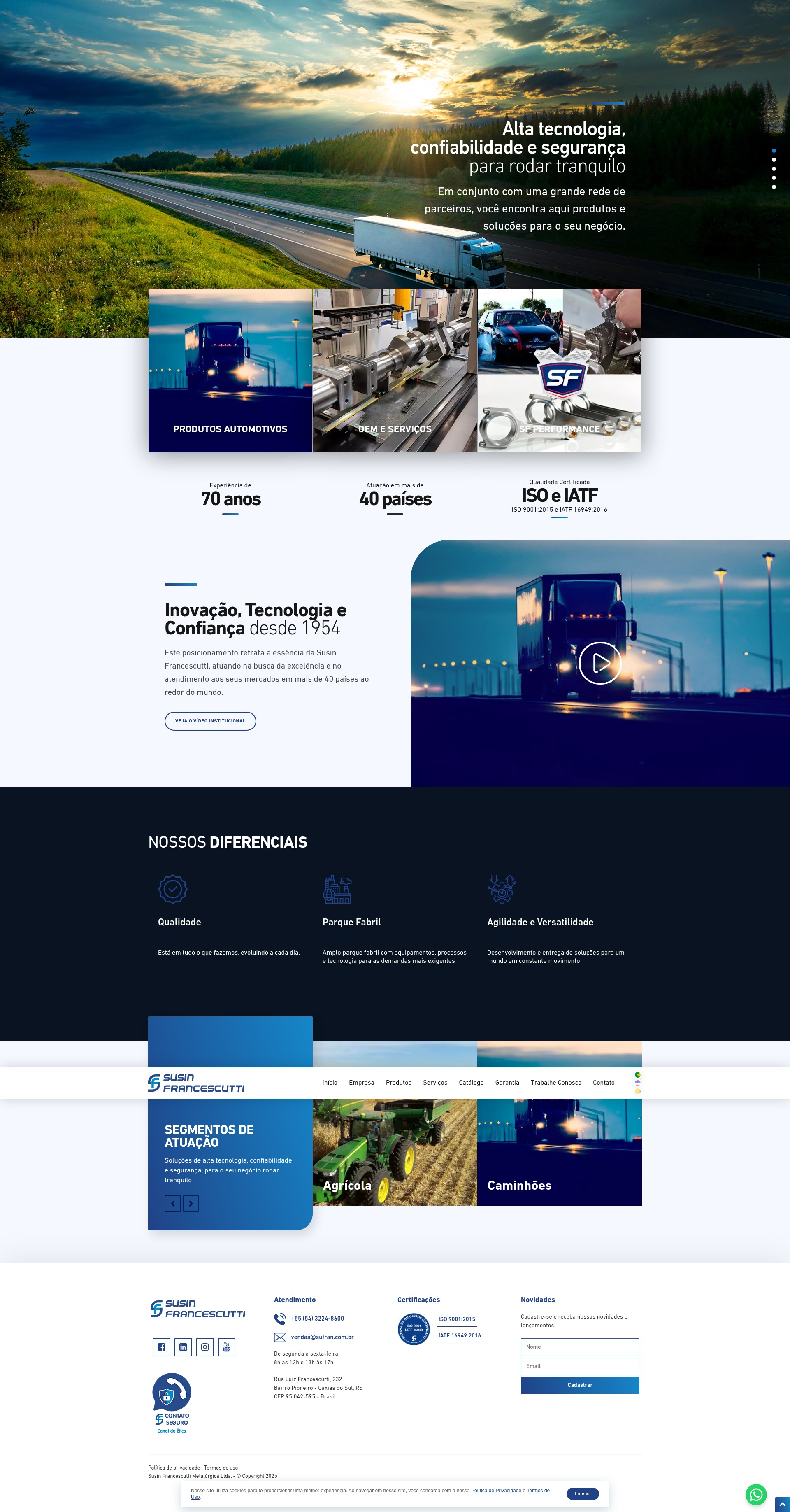 Screenshot of sufran.com.br
