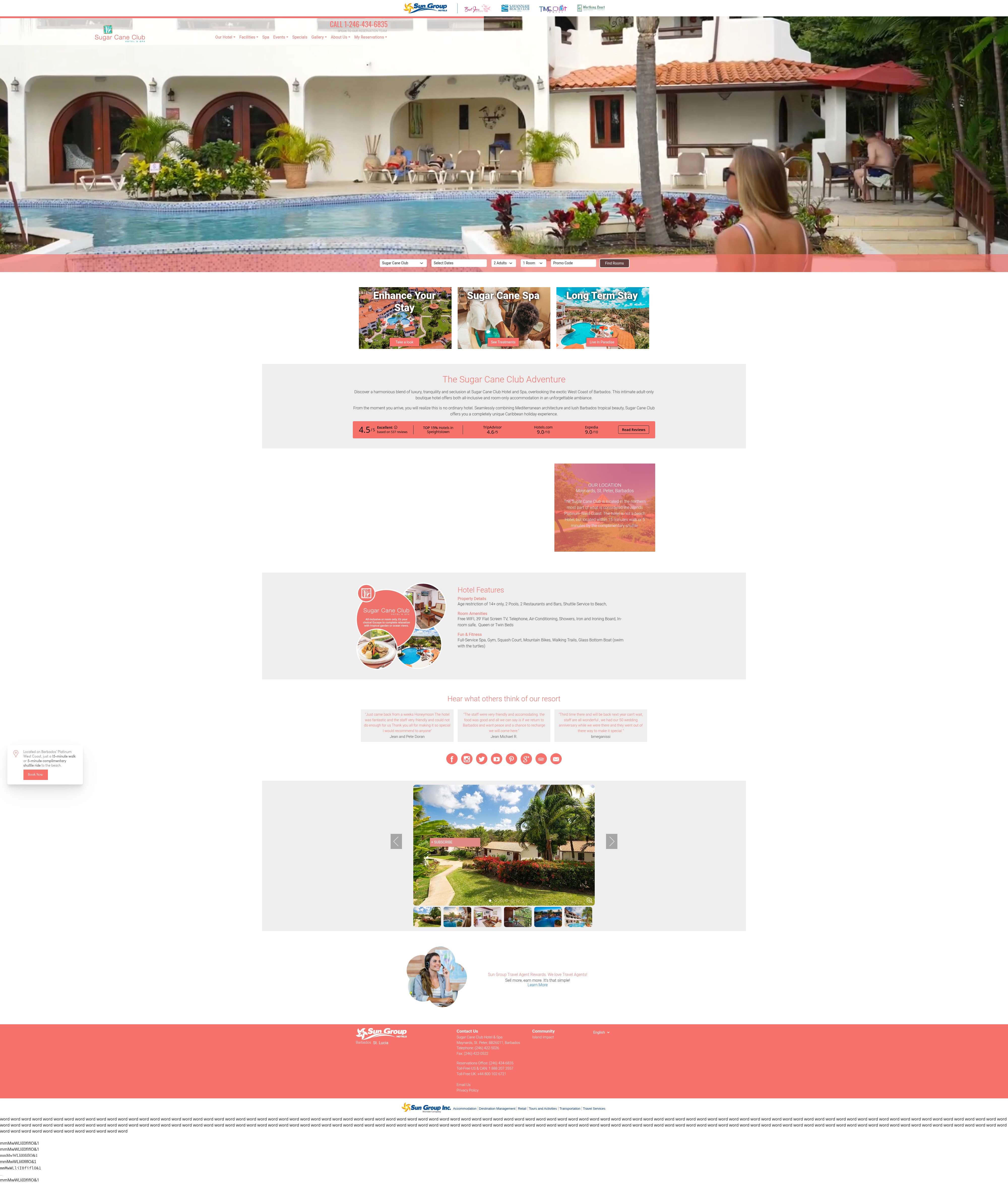 Screenshot of sugarcaneclub.com