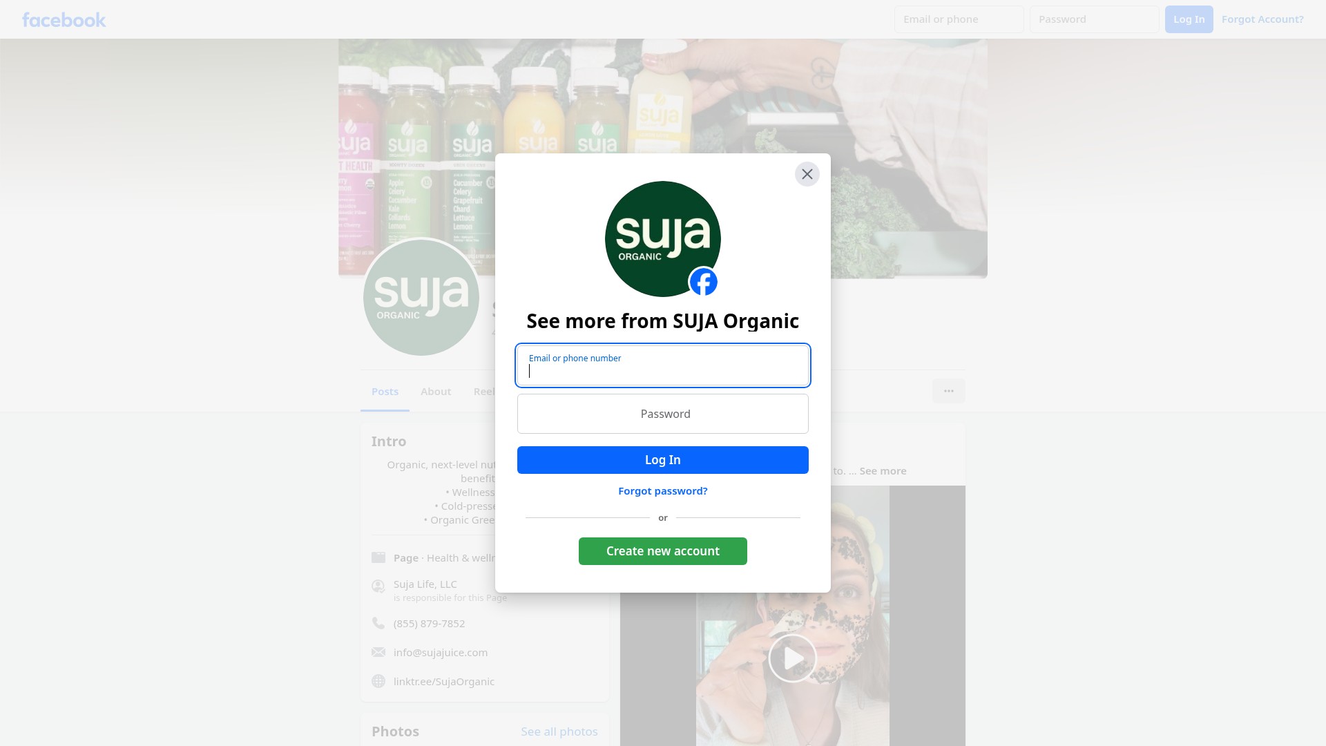 Screenshot of sujaorganic.com