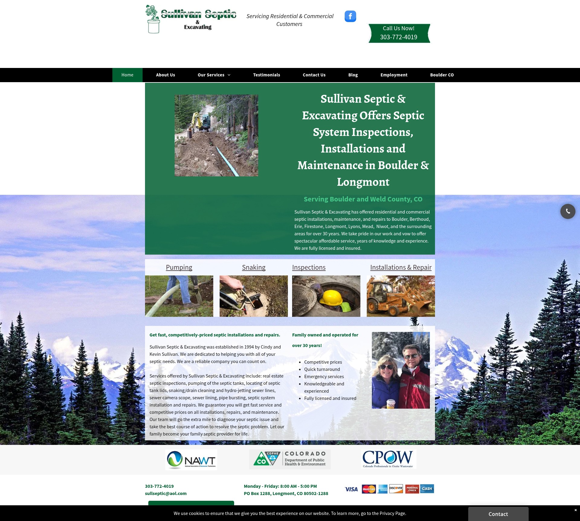 Screenshot of sullivanseptic.net