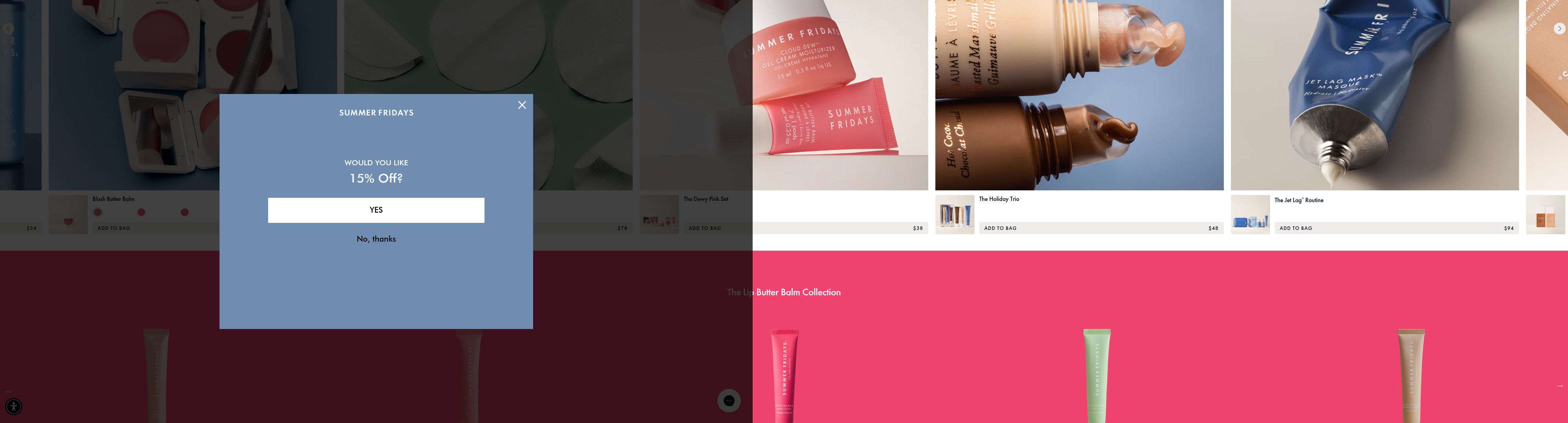 Screenshot of summerfridays.com