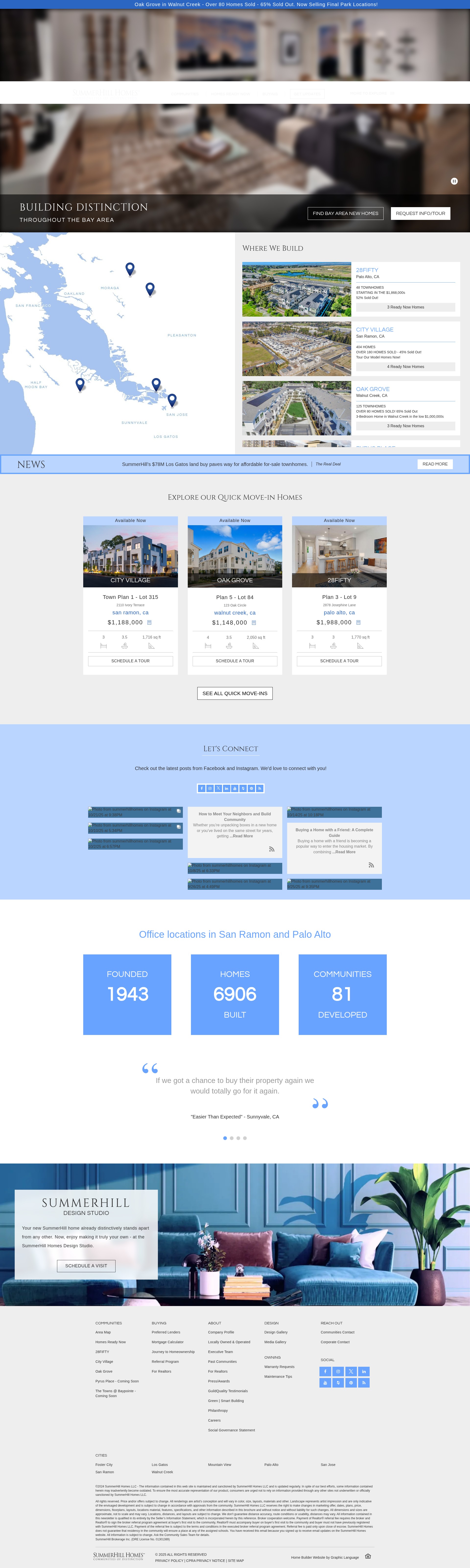 Screenshot of summerhillhomes.com
