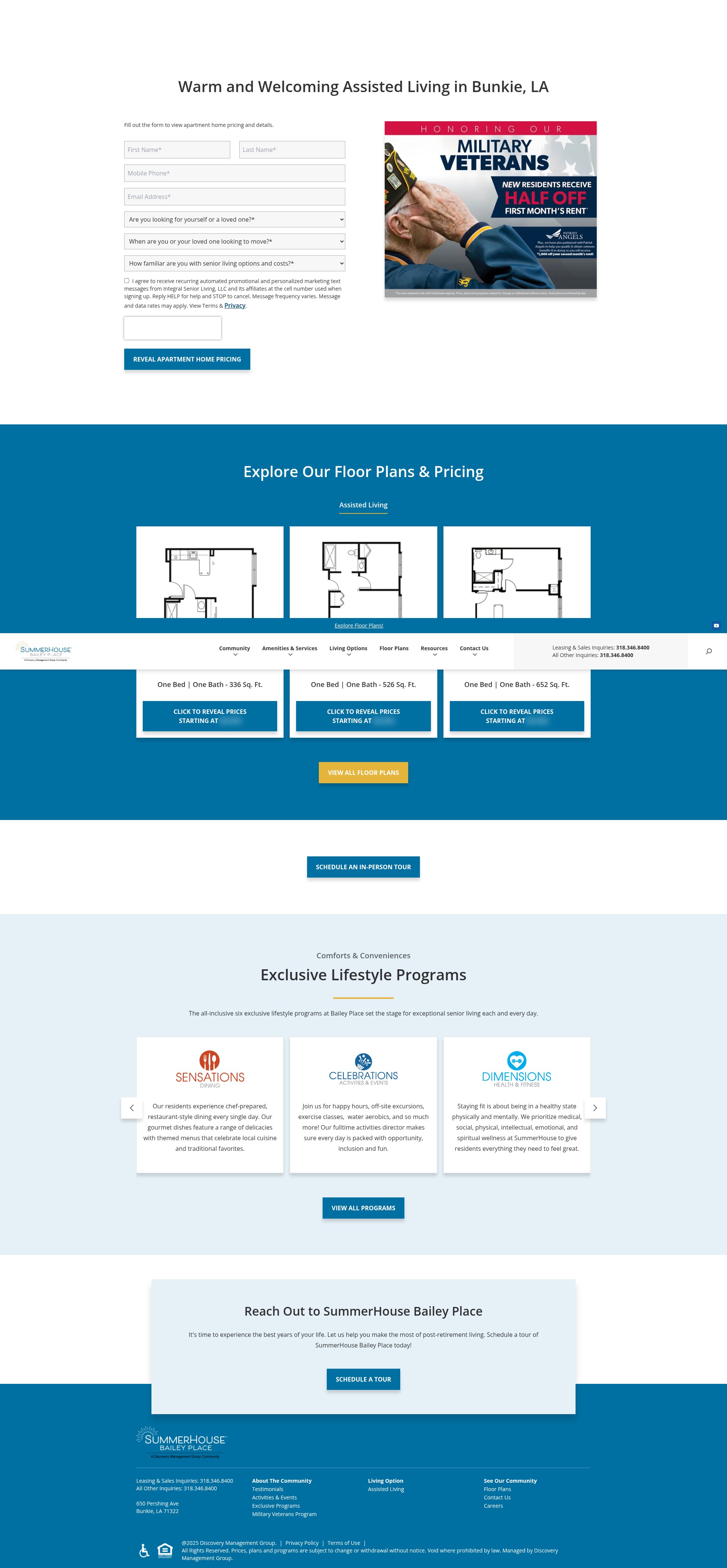 Screenshot of summerhousebaileyplace.com