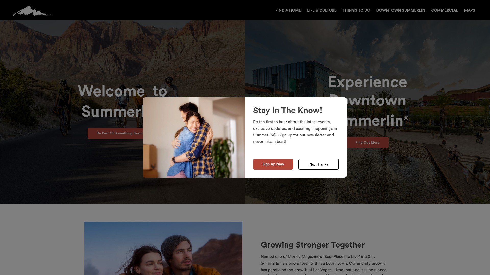 Screenshot of summerlin.com