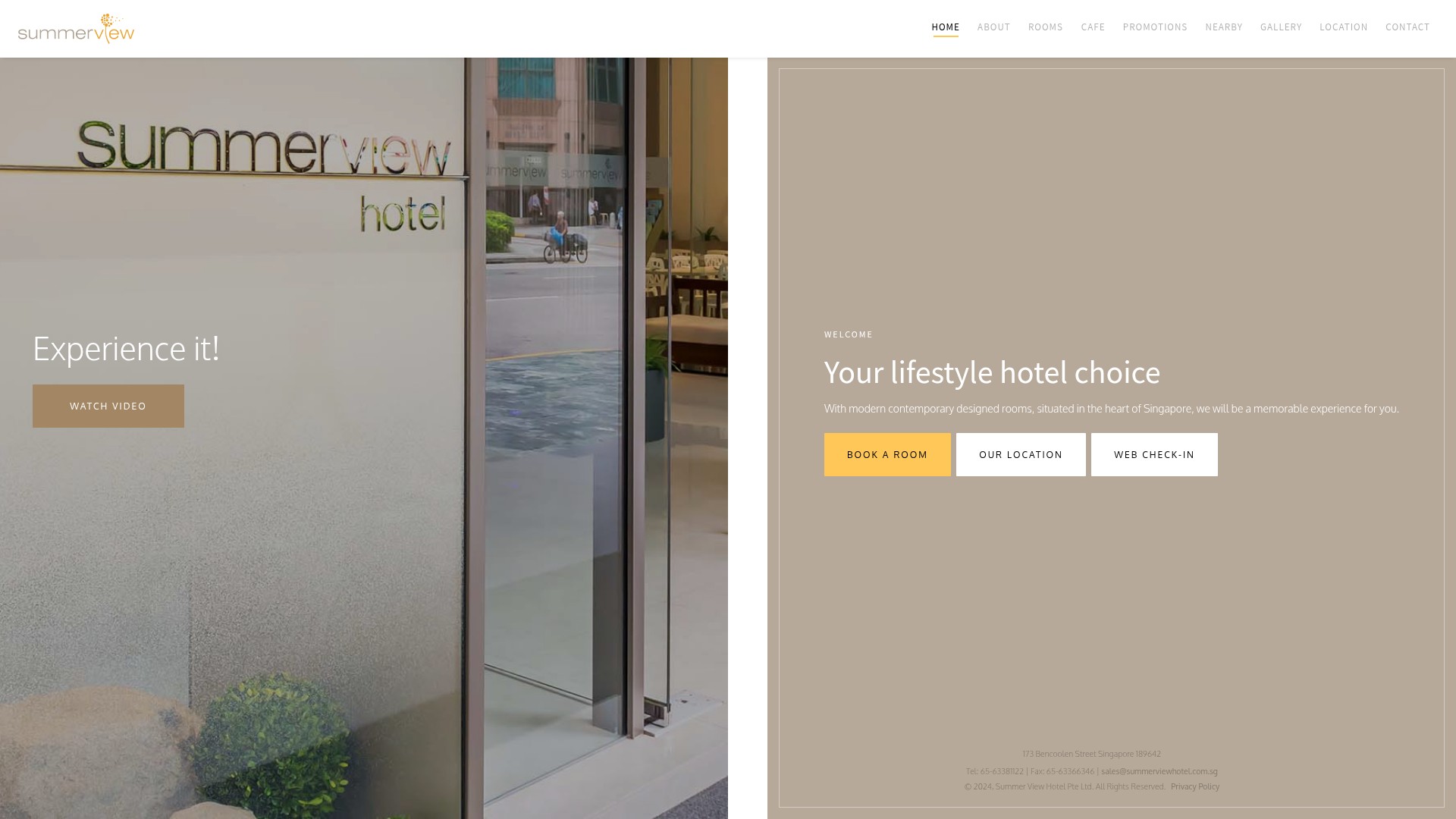 Screenshot of summerviewhotel.com.sg