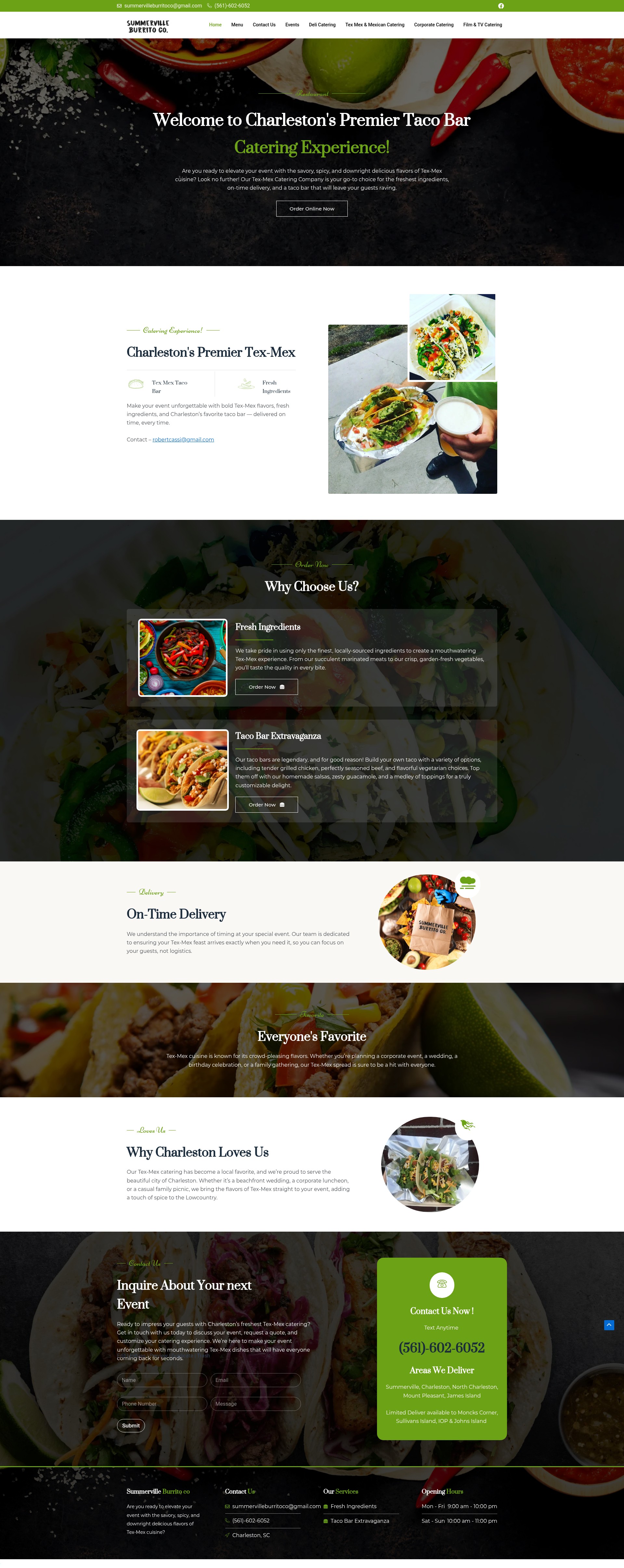 Screenshot of summervilleburritoco.com