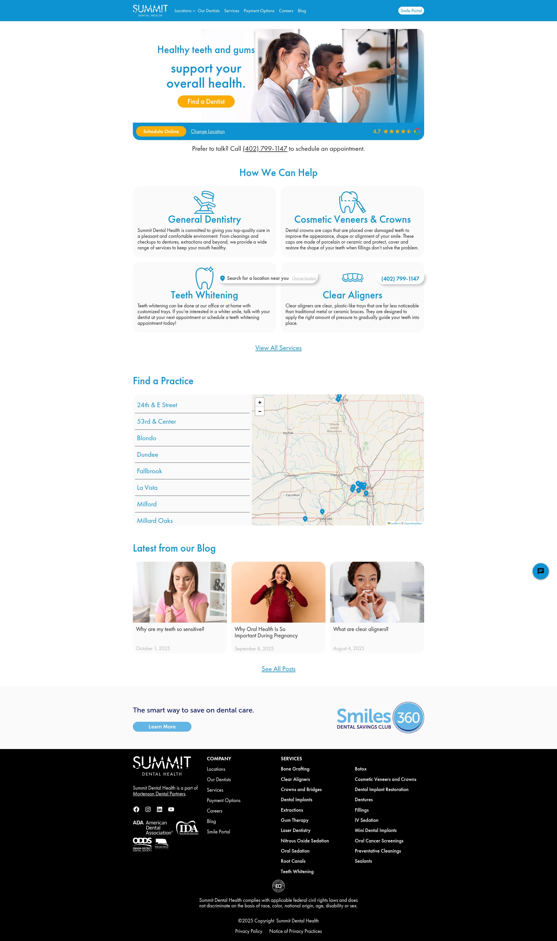 Screenshot of summitdentalhealth.net