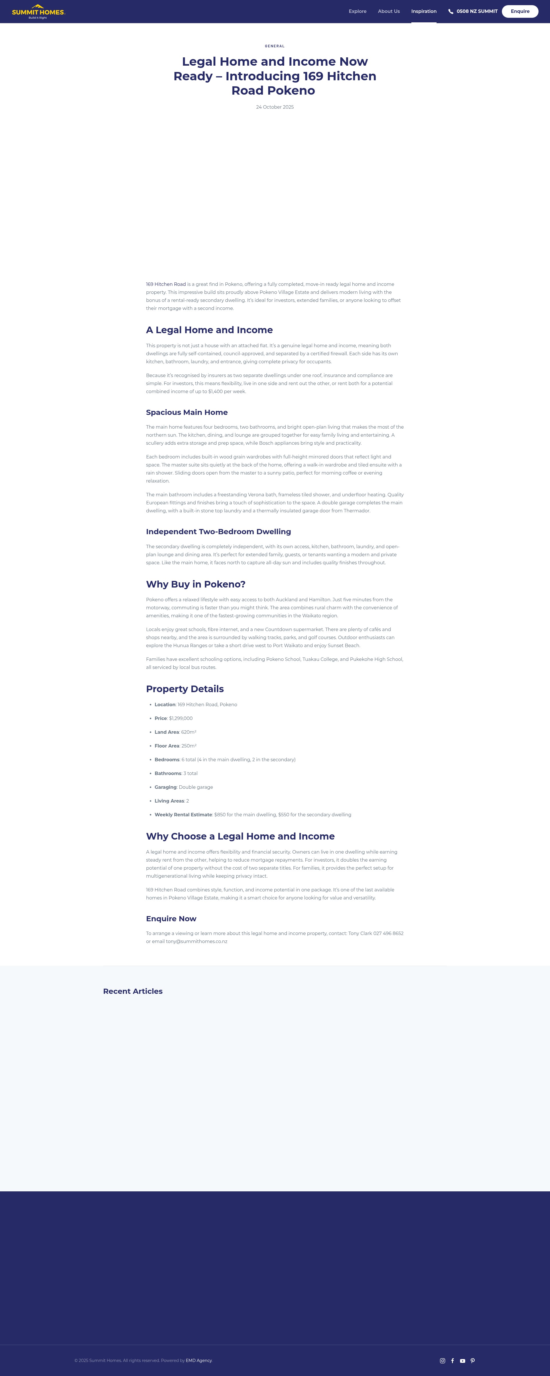 Screenshot of summithomes.co.nz