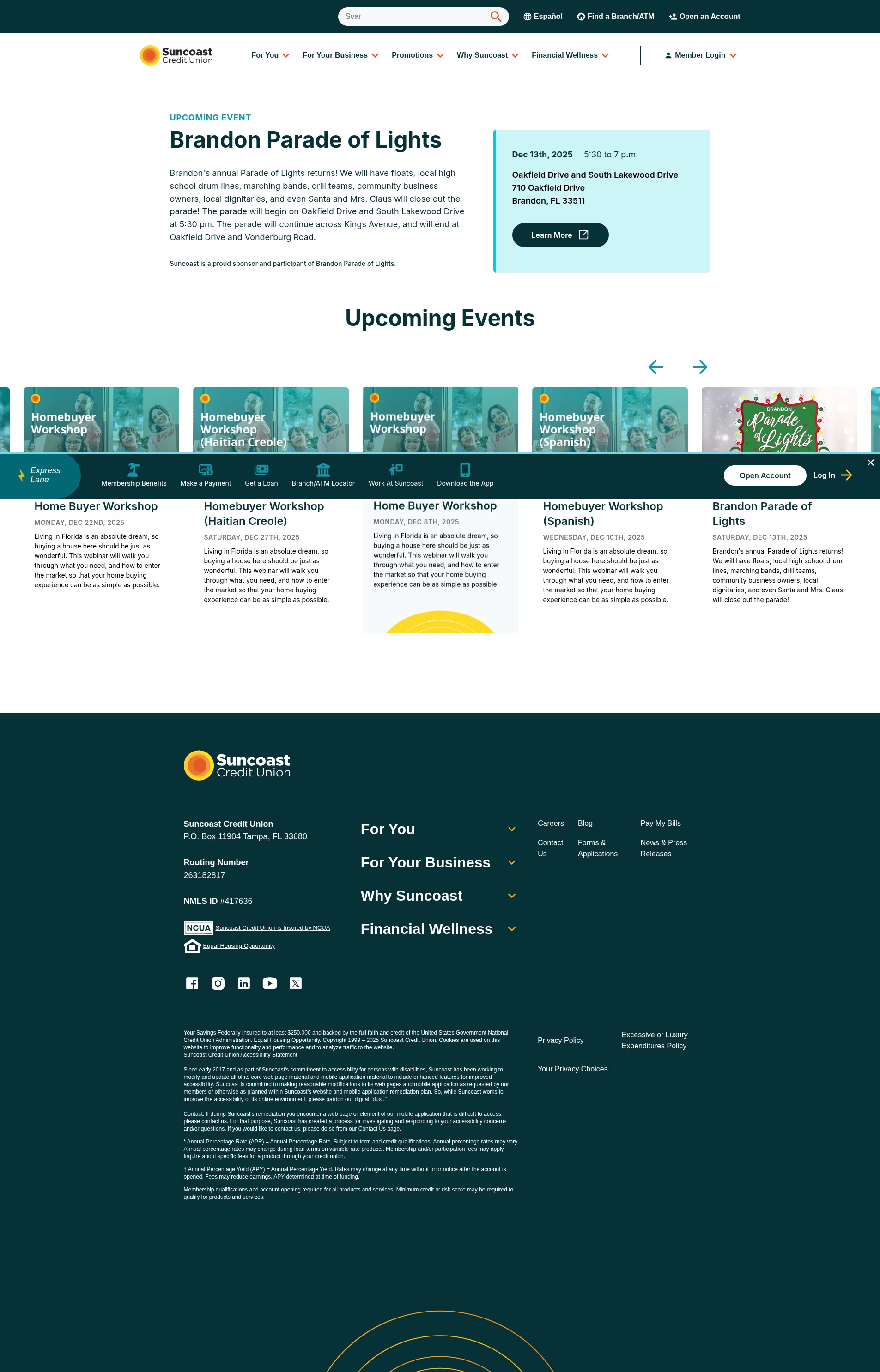 Screenshot of suncoast.com