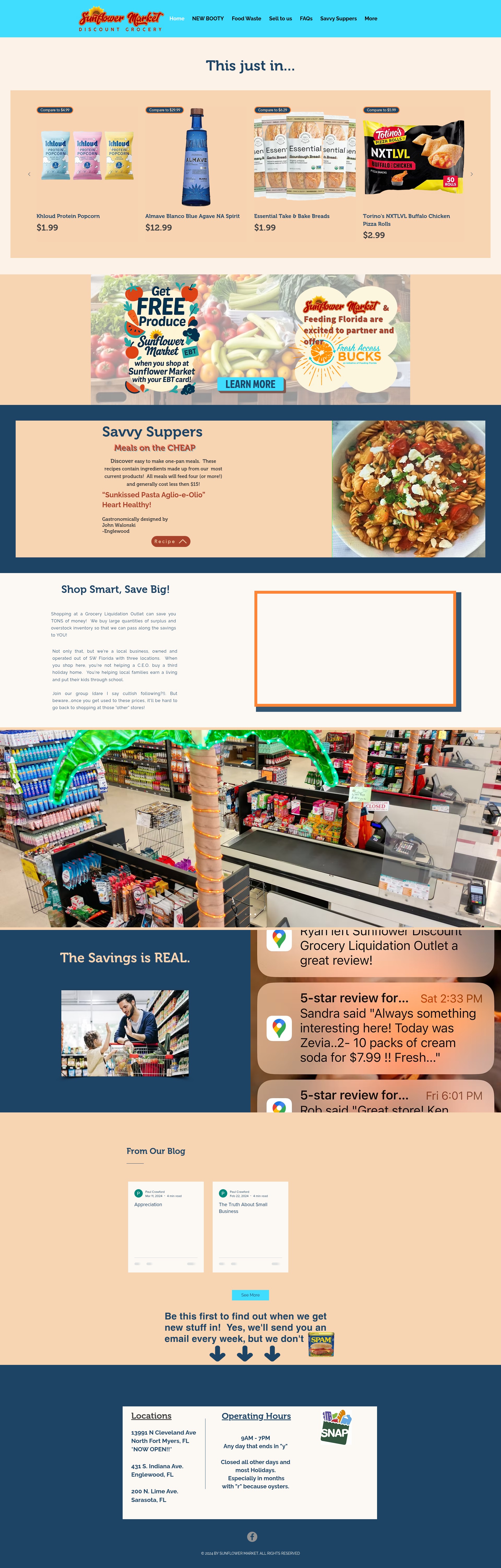 Screenshot of sunflowerdiscountmarket.com