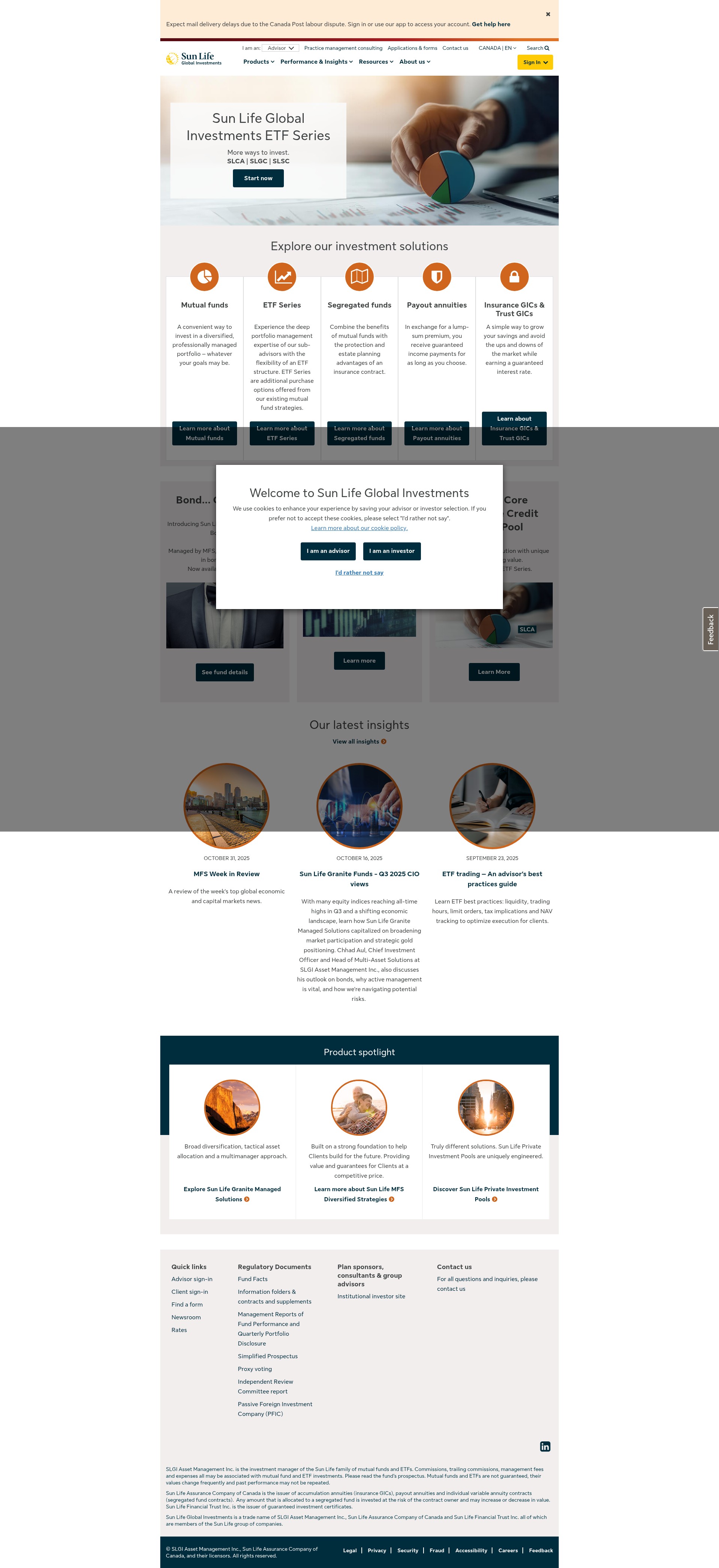 Screenshot of sunlifeglobalinvestments.com