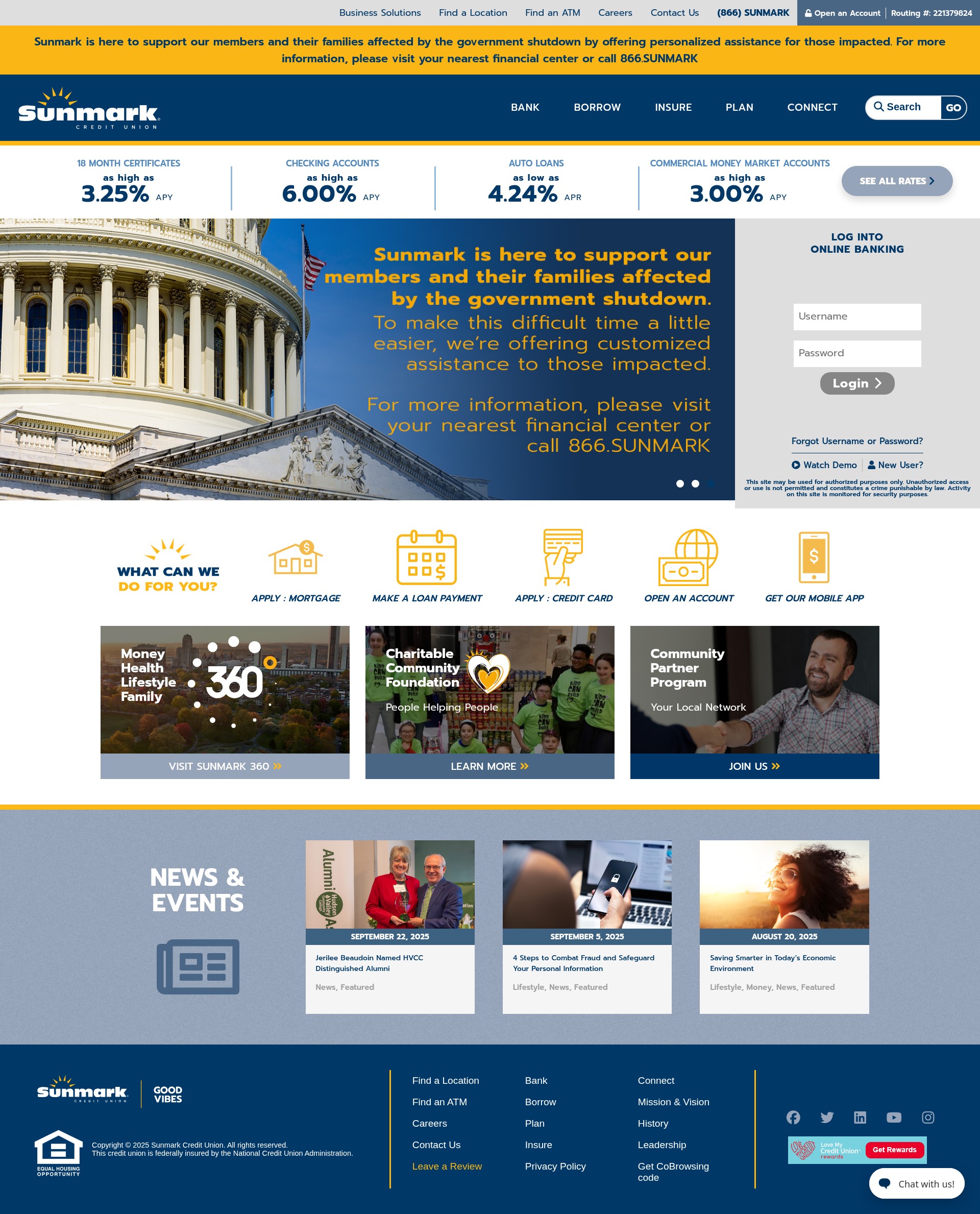 Screenshot of sunmark.org