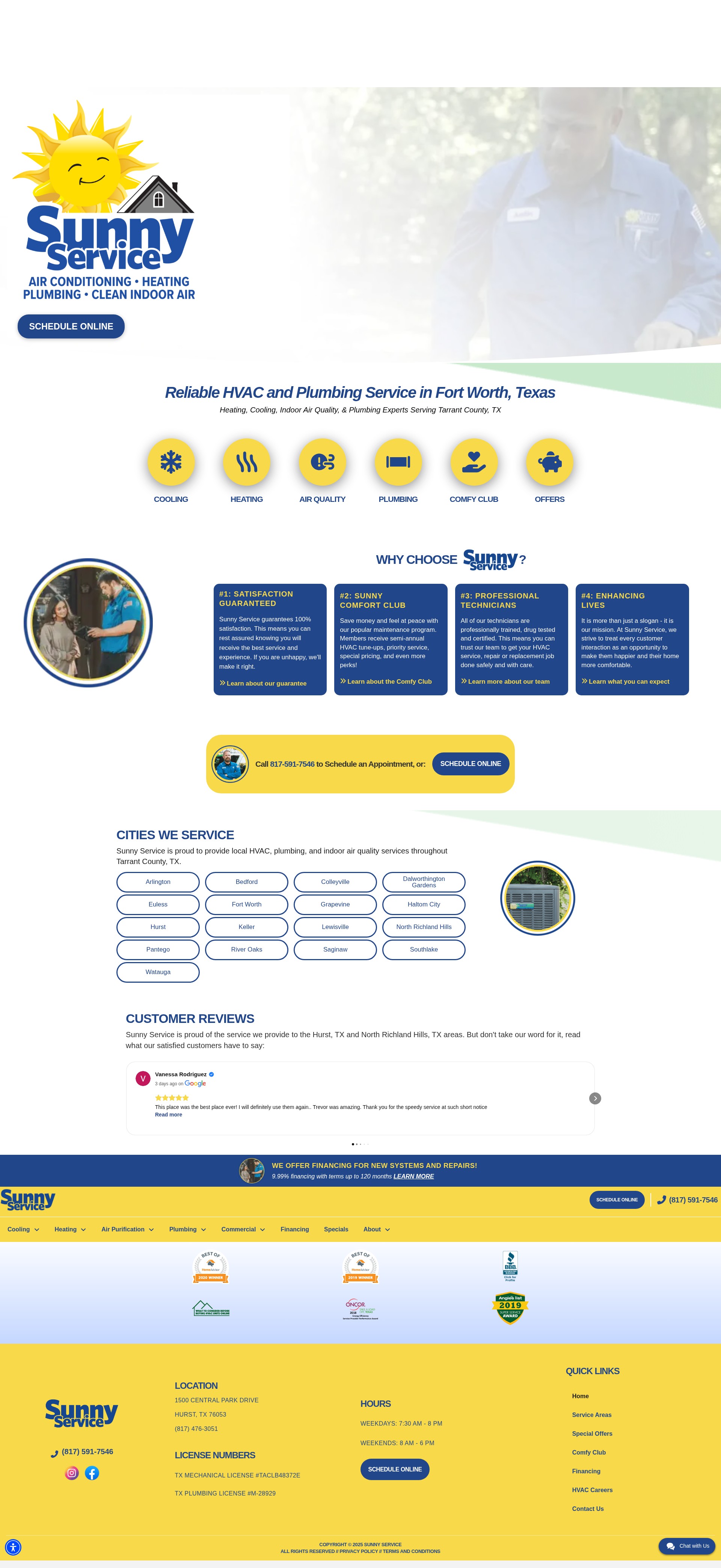 Screenshot of sunnyservice.com