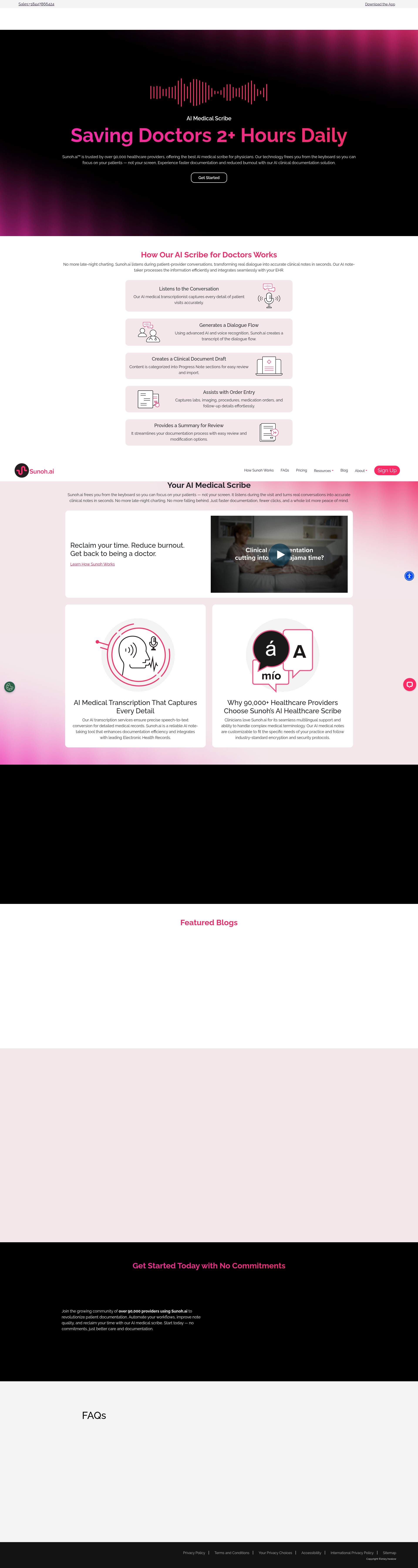 Screenshot of sunoh.ai