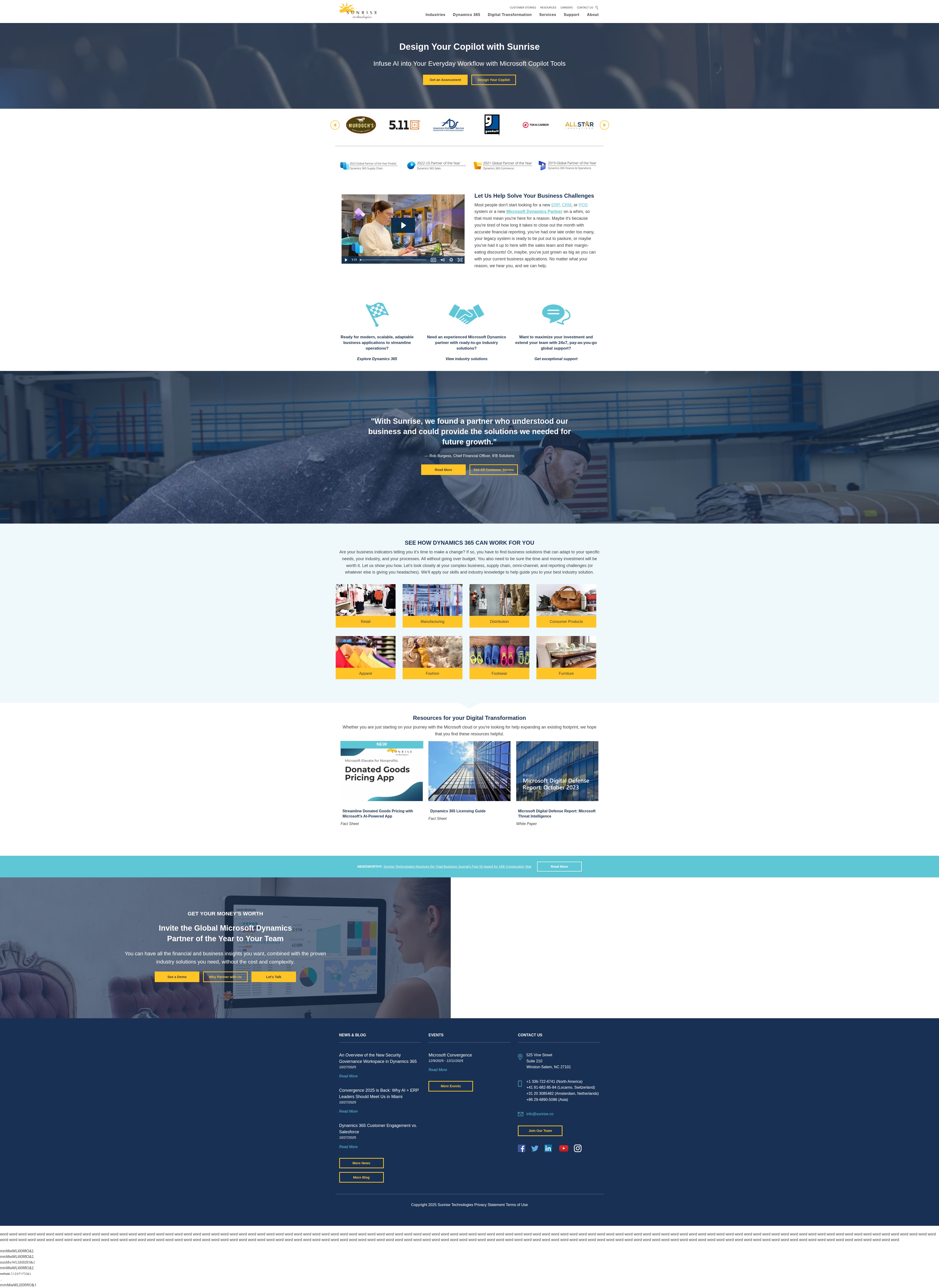 Screenshot of sunrise.co