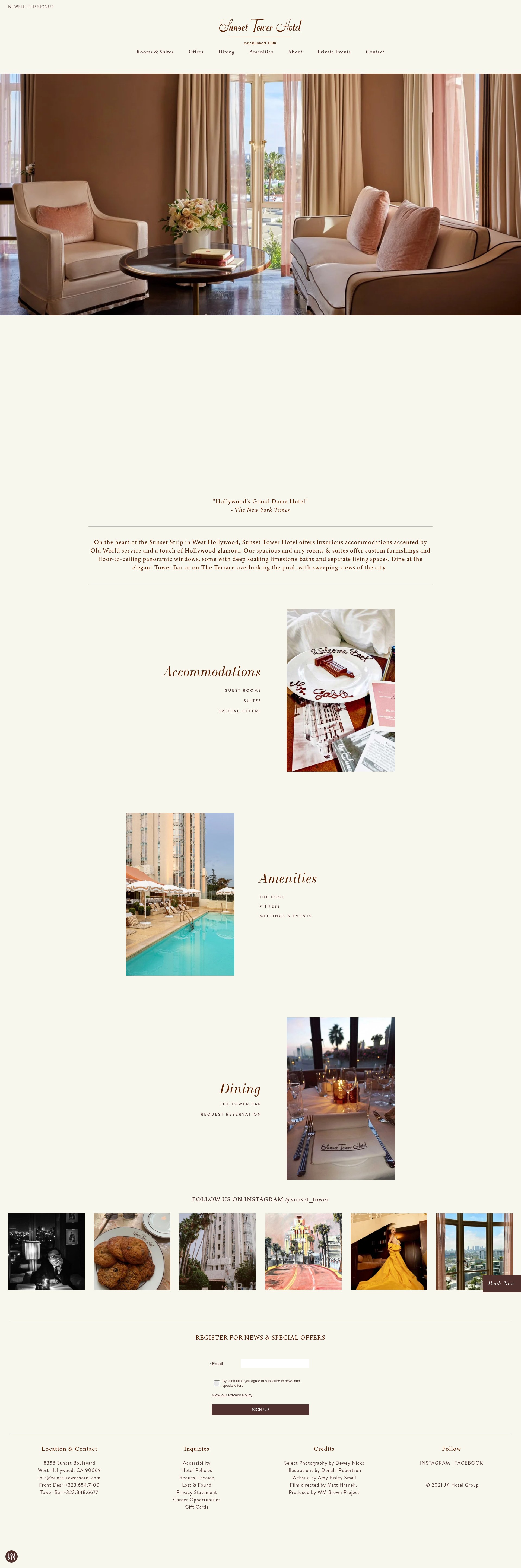 Screenshot of sunsettowerhotel.com