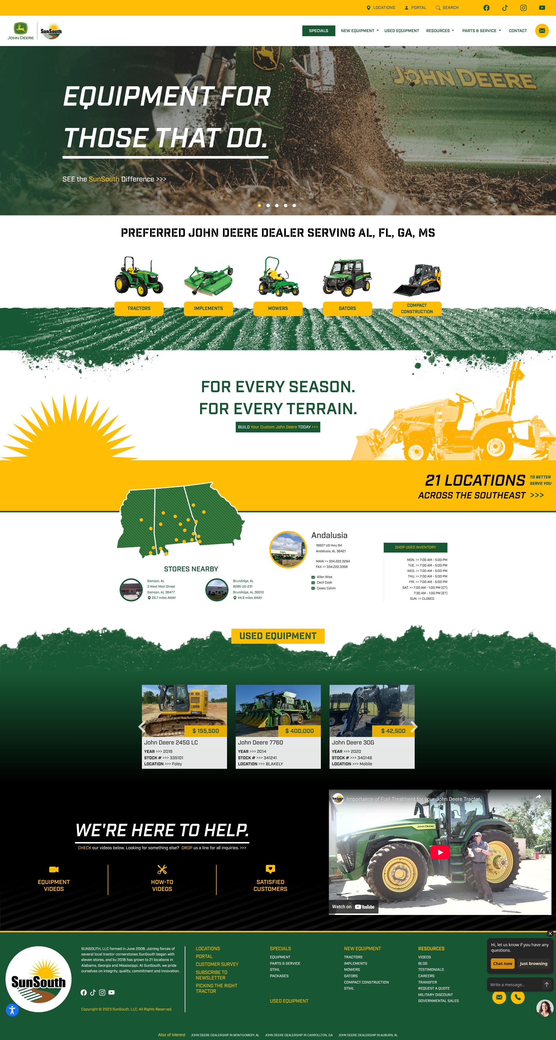 Screenshot of sunsouth.com