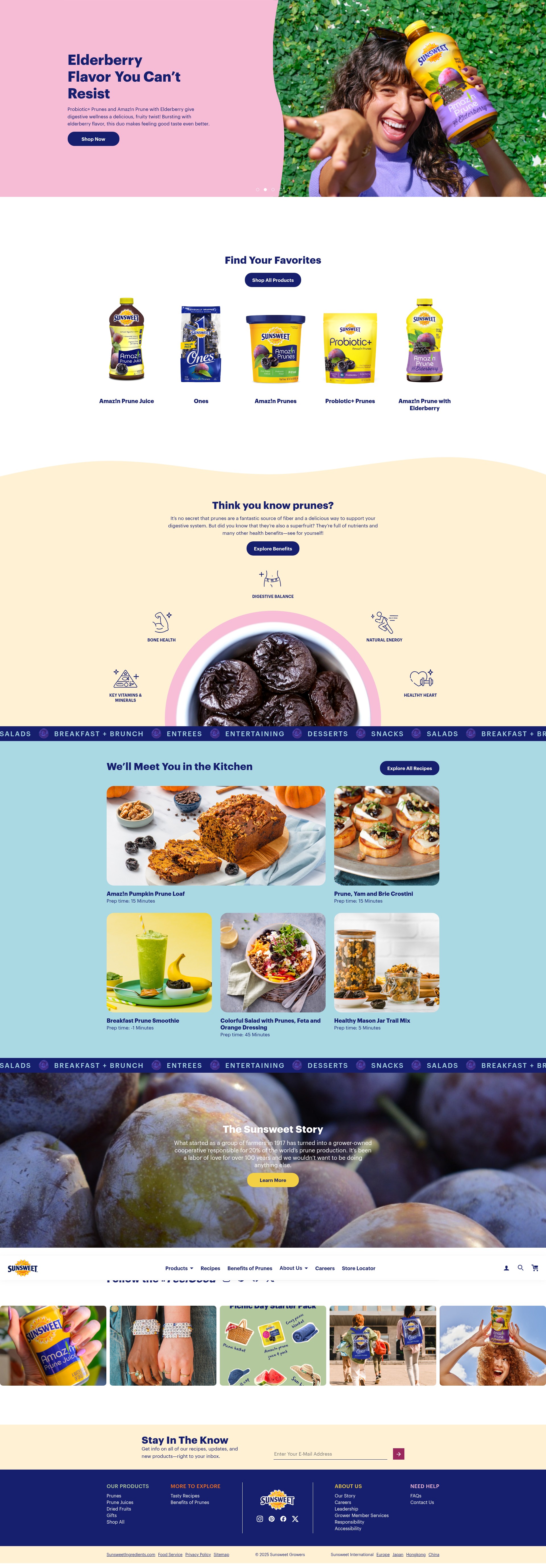 Screenshot of sunsweet.com