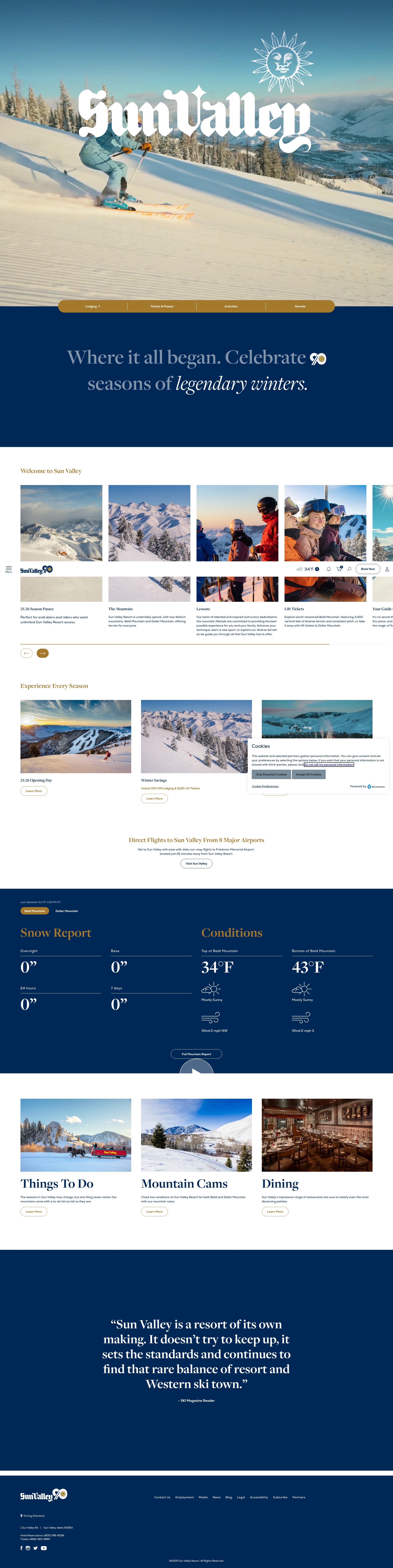 Screenshot of sunvalley.com