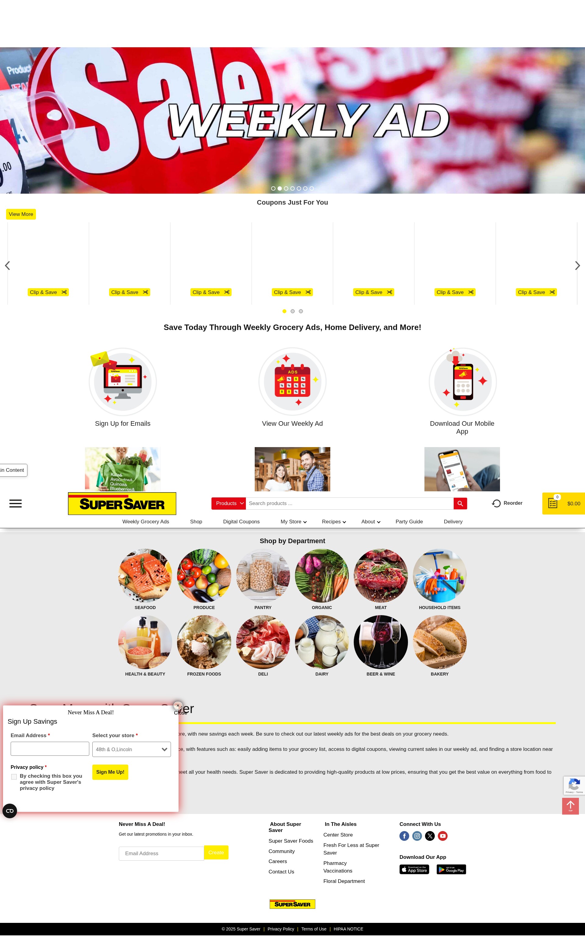 Screenshot of super-saver.com
