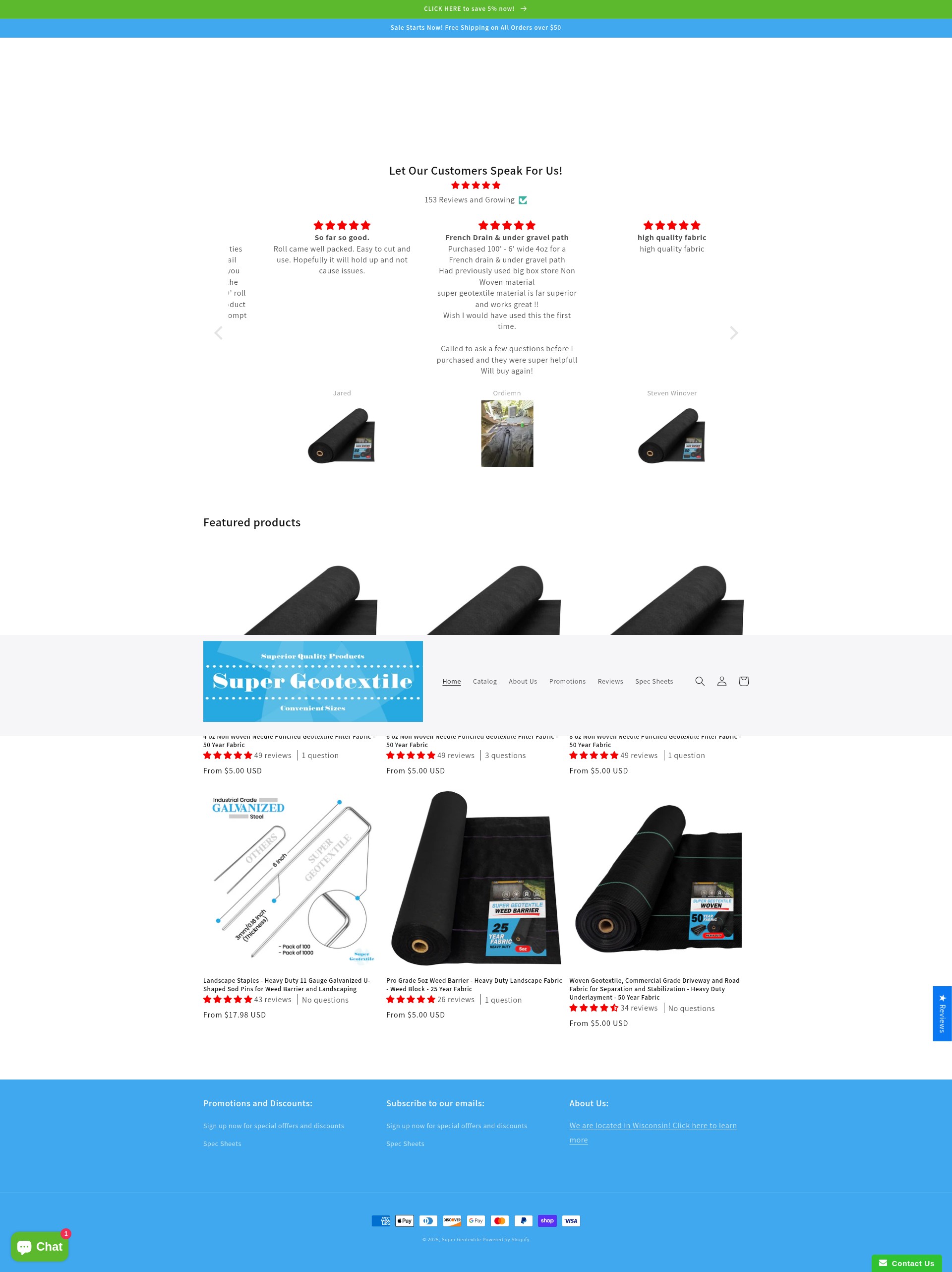 Screenshot of supergeotextile.com