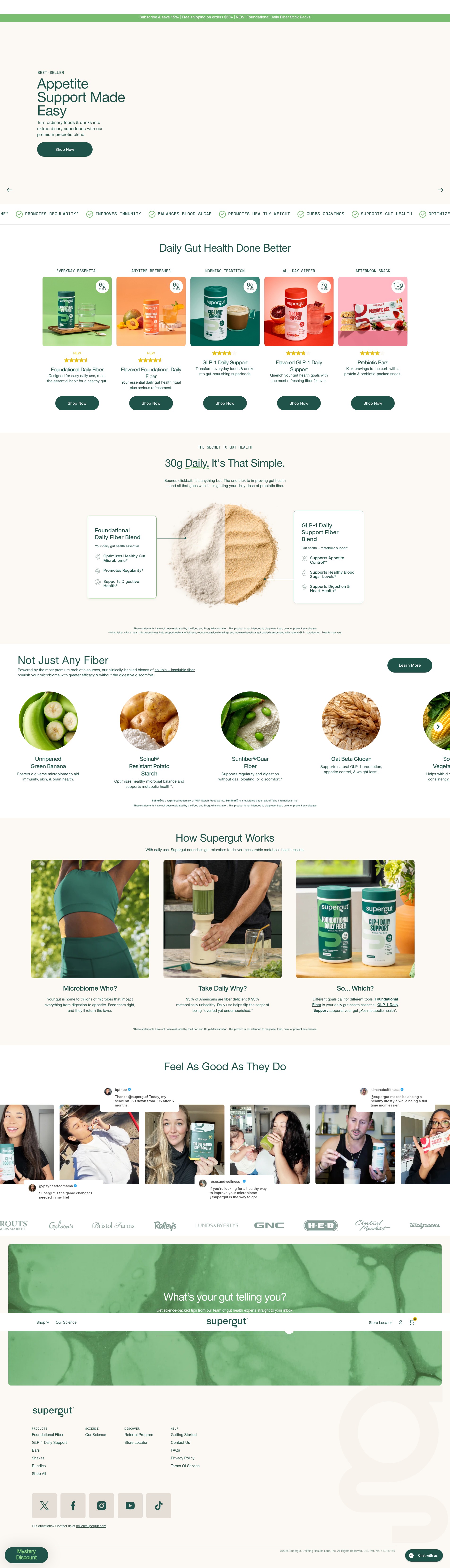 Screenshot of supergut.com