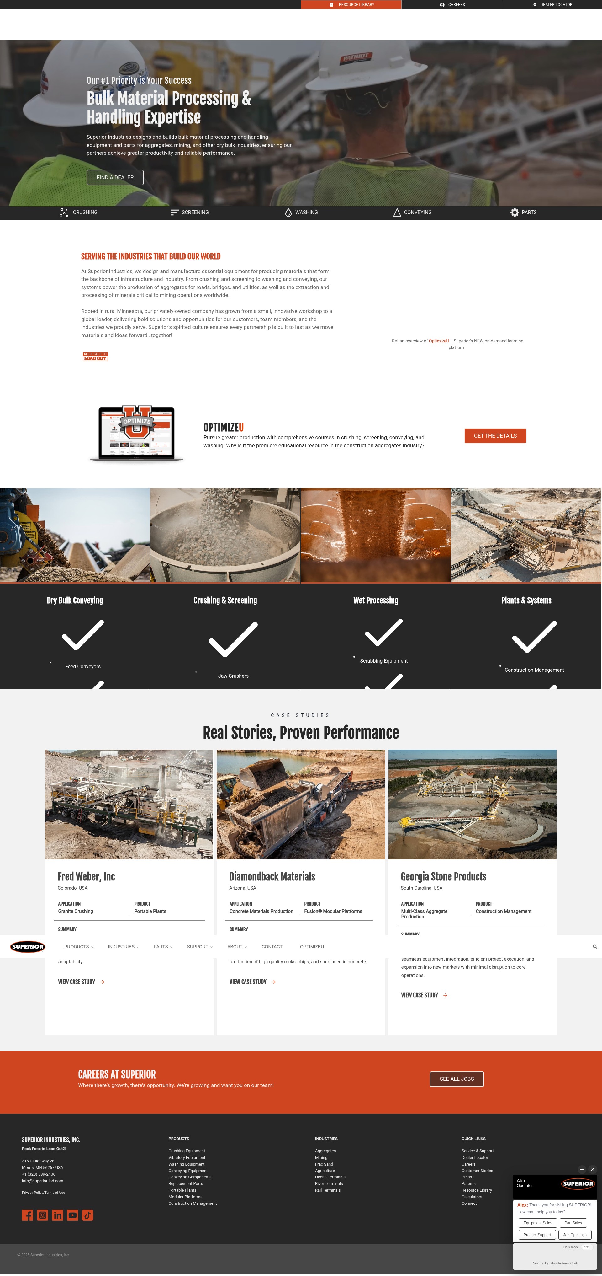 Screenshot of superior-ind.com