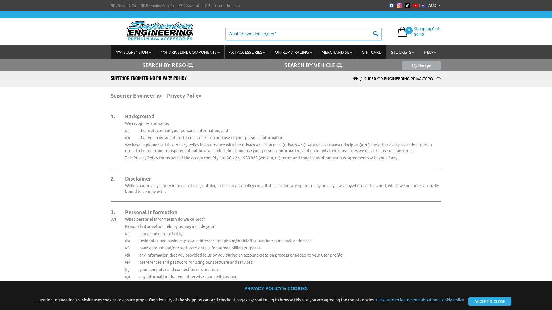 Screenshot of superiorengineering.com.au