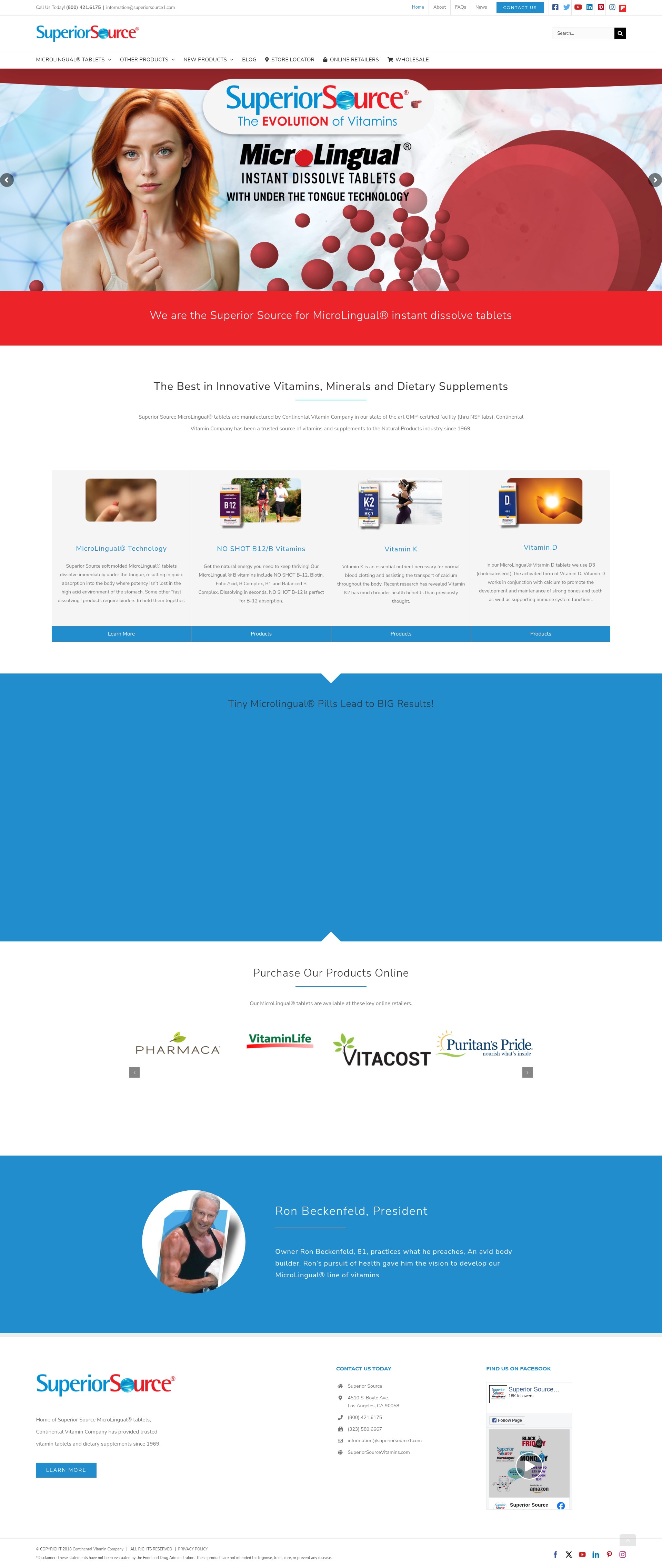 Screenshot of superiorsourcevitamins.com
