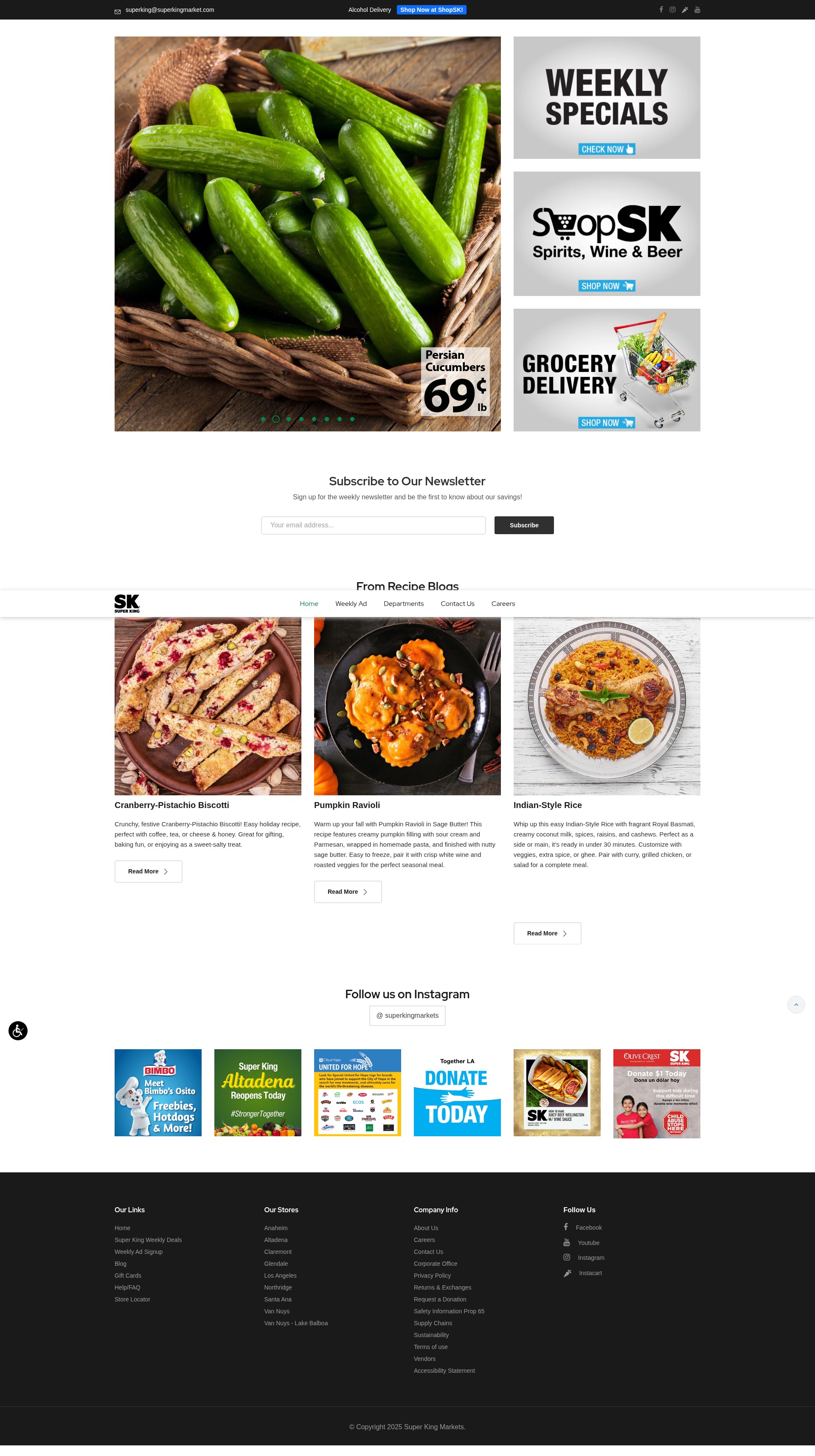 Screenshot of superkingmarkets.com