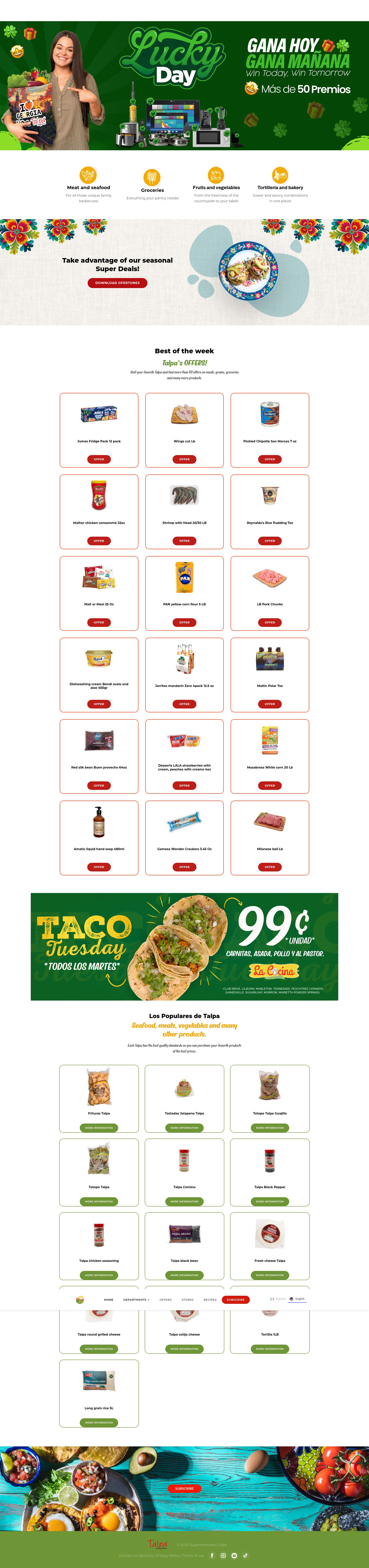 Screenshot of supermercadostalpa.com