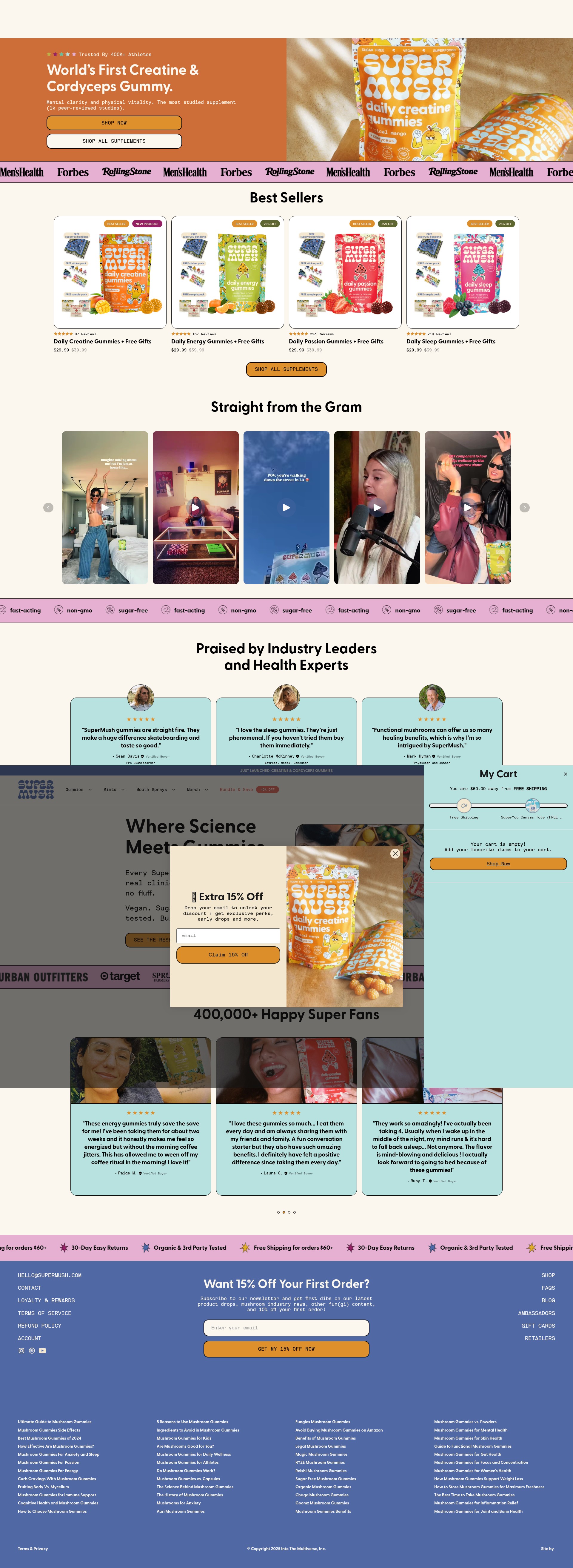 Screenshot of supermush-shop.myshopify.com