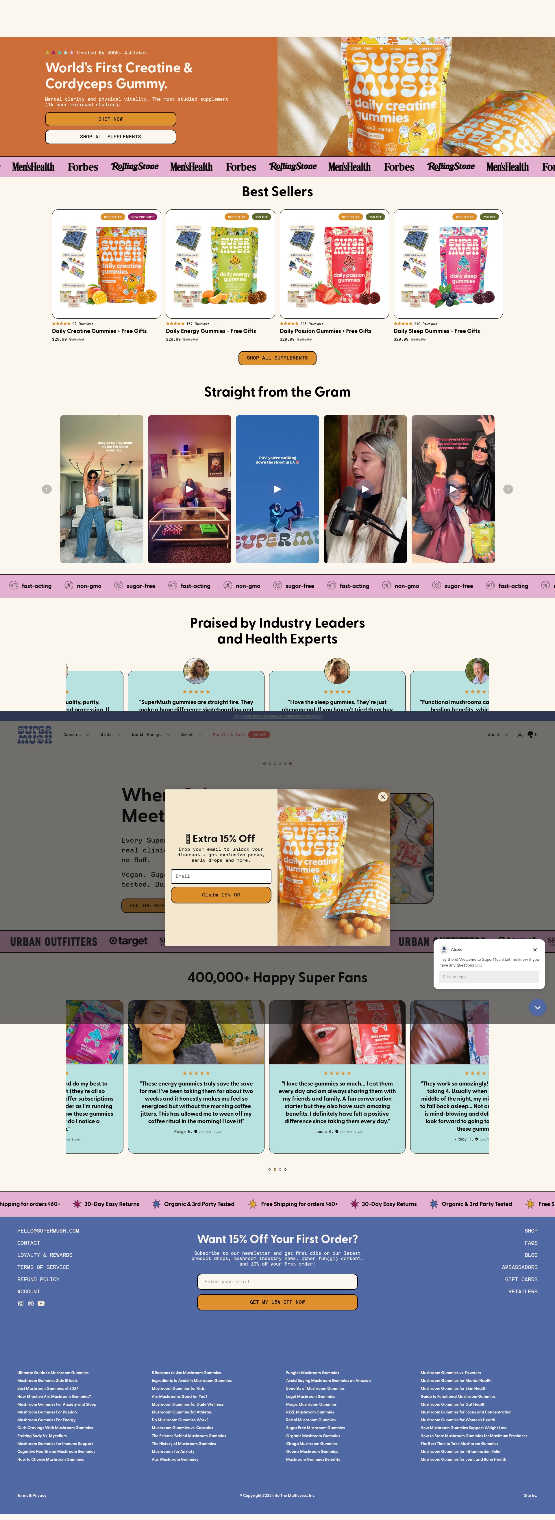 Screenshot of supermush.com