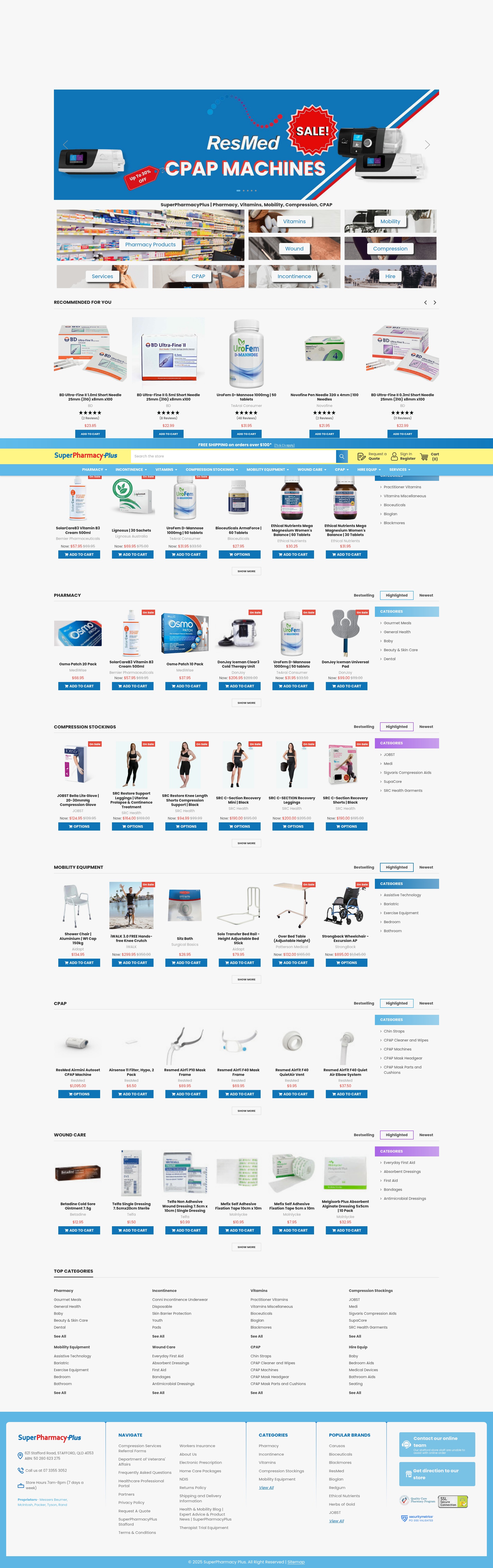 Screenshot of superpharmacyplus.com.au