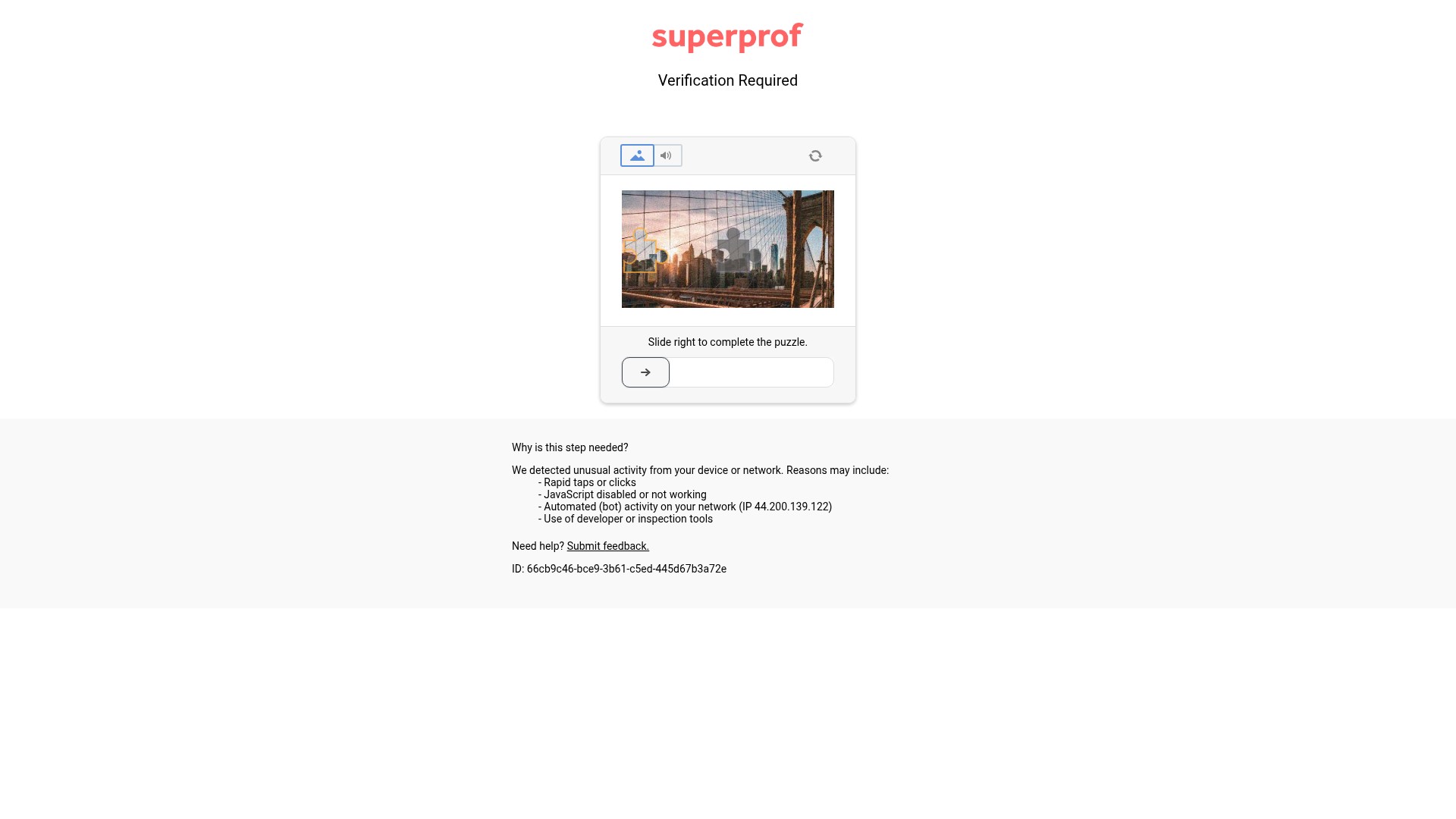 Screenshot of superprof.ie