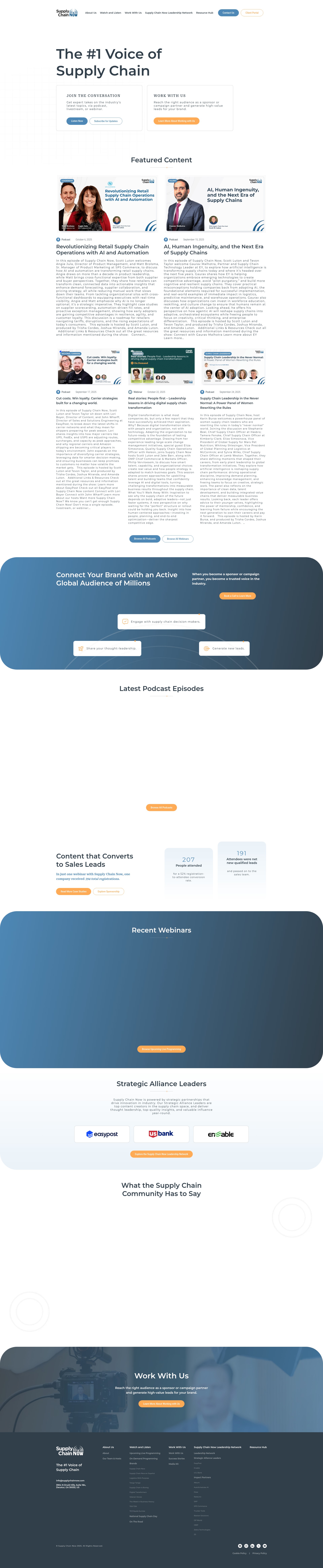 Screenshot of supplychainnow.com
