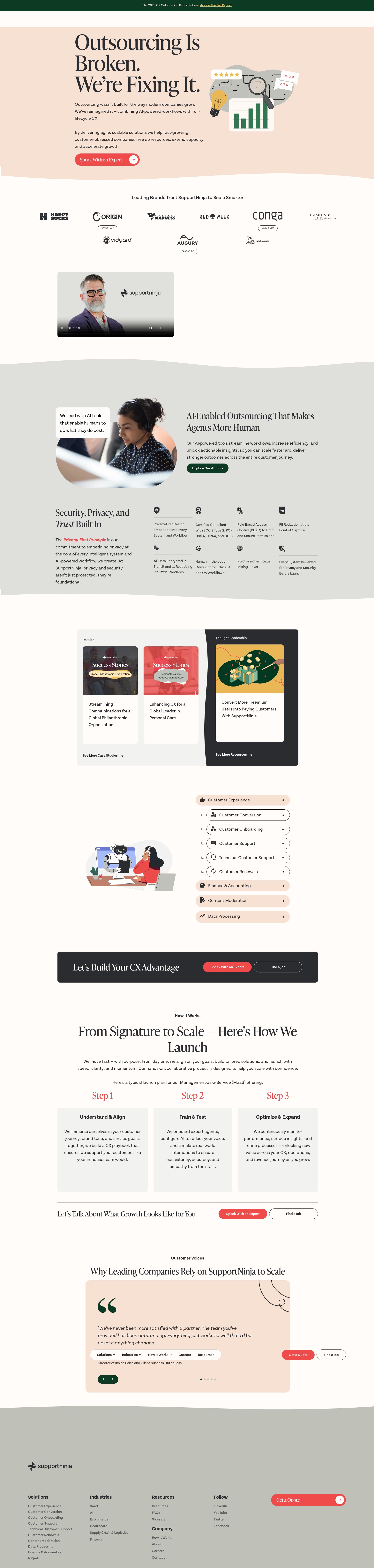 Screenshot of supportninja.com