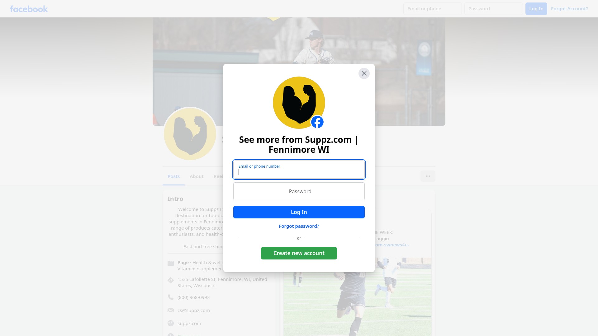 Screenshot of suppz.com