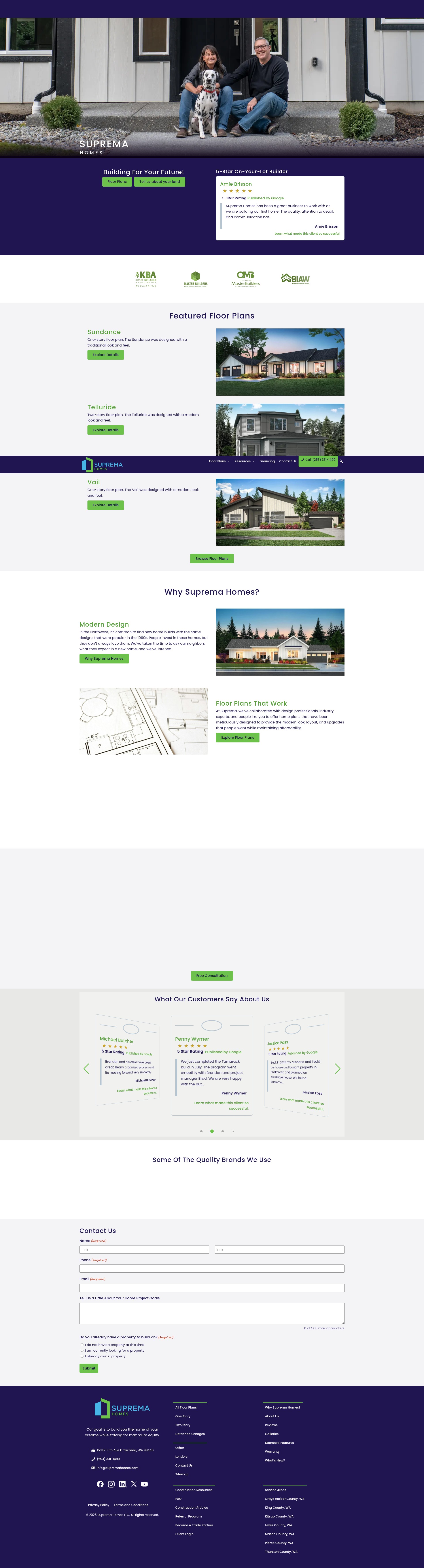 Screenshot of supremahomes.com