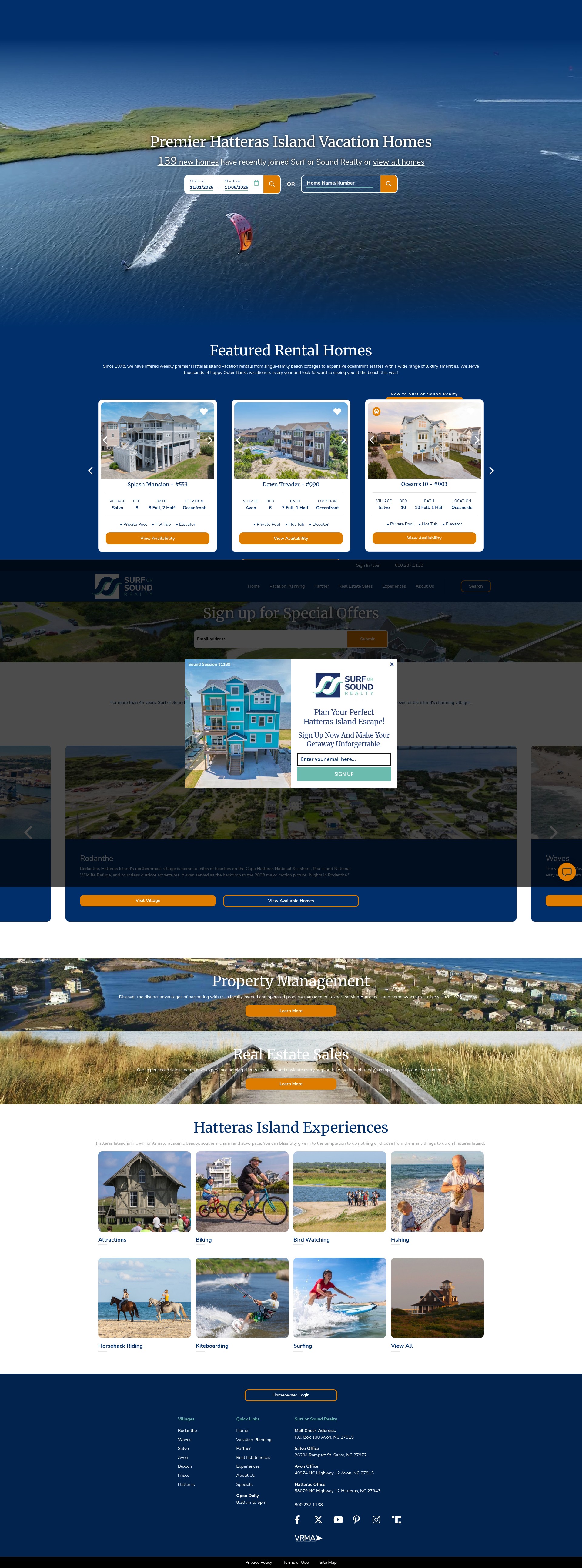 Screenshot of surforsound.com