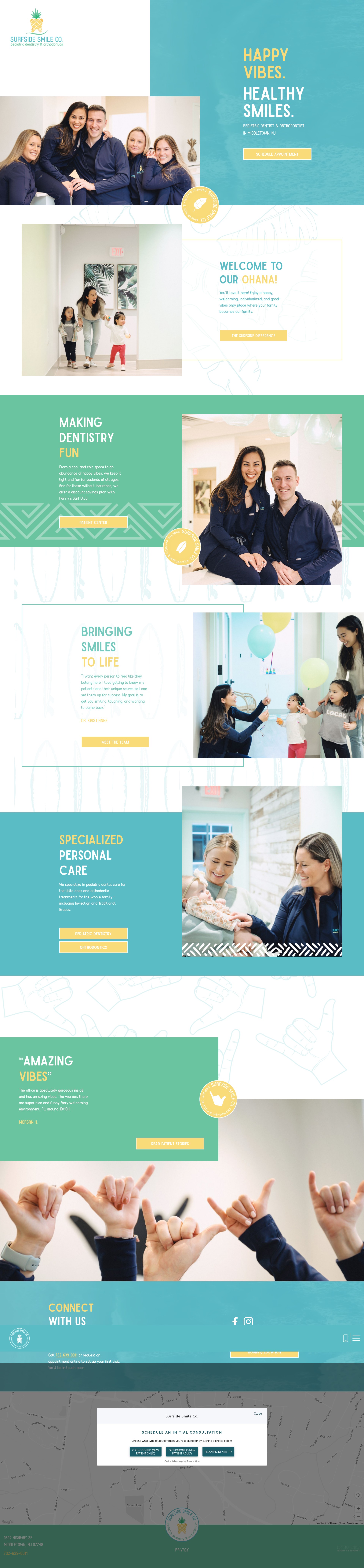 Screenshot of surfsidesmileco.com