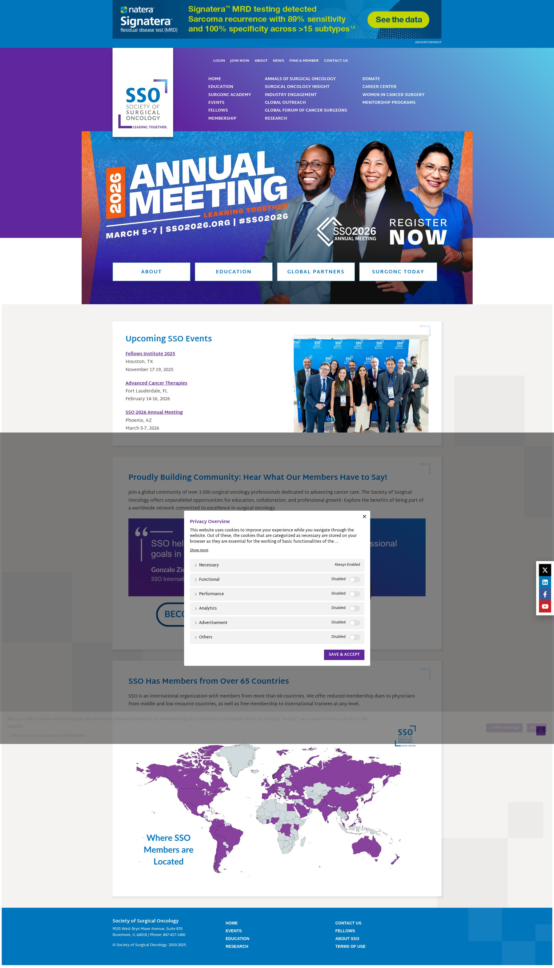 Screenshot of surgonc.org