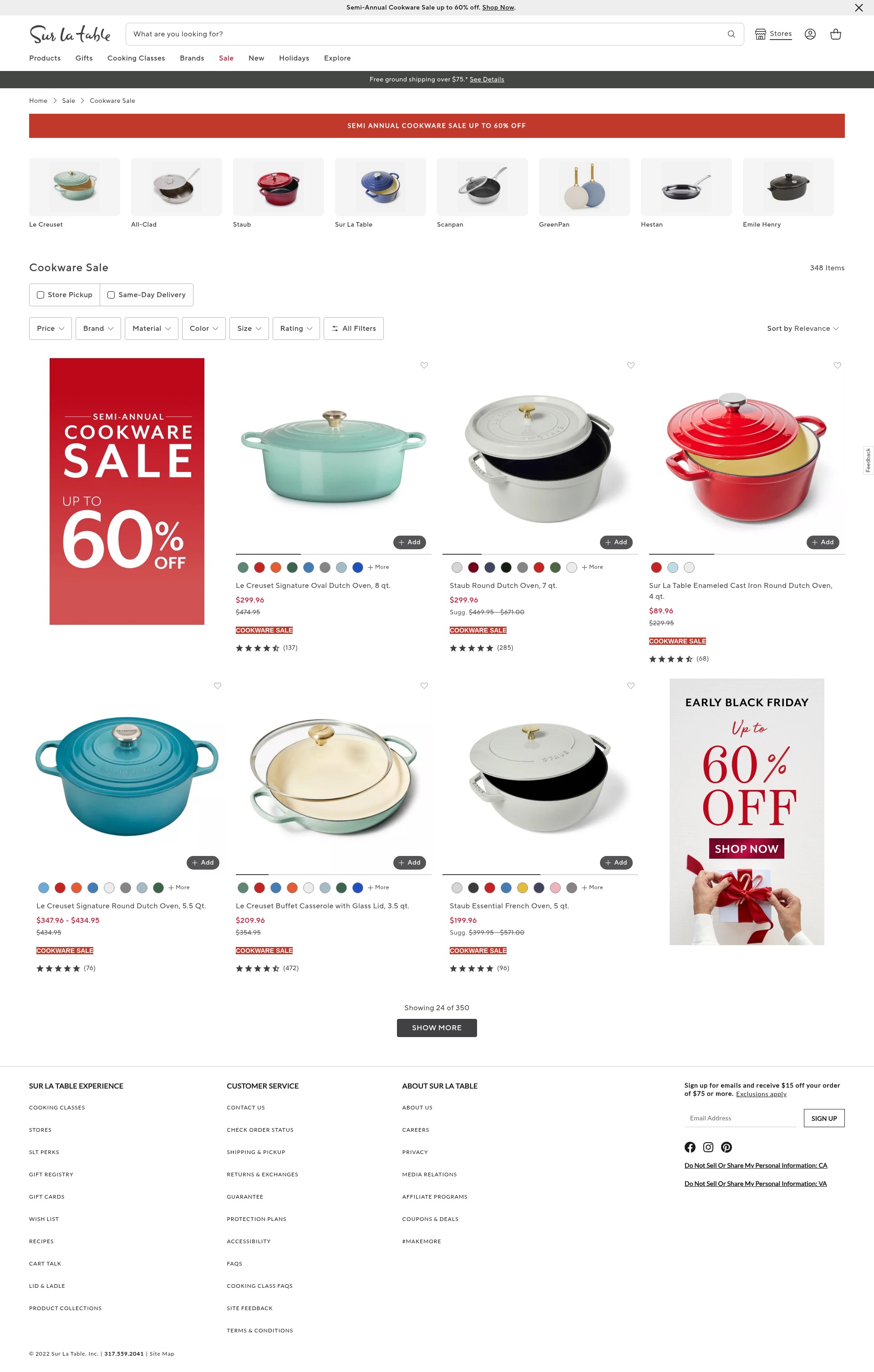 Screenshot of surlatable.com