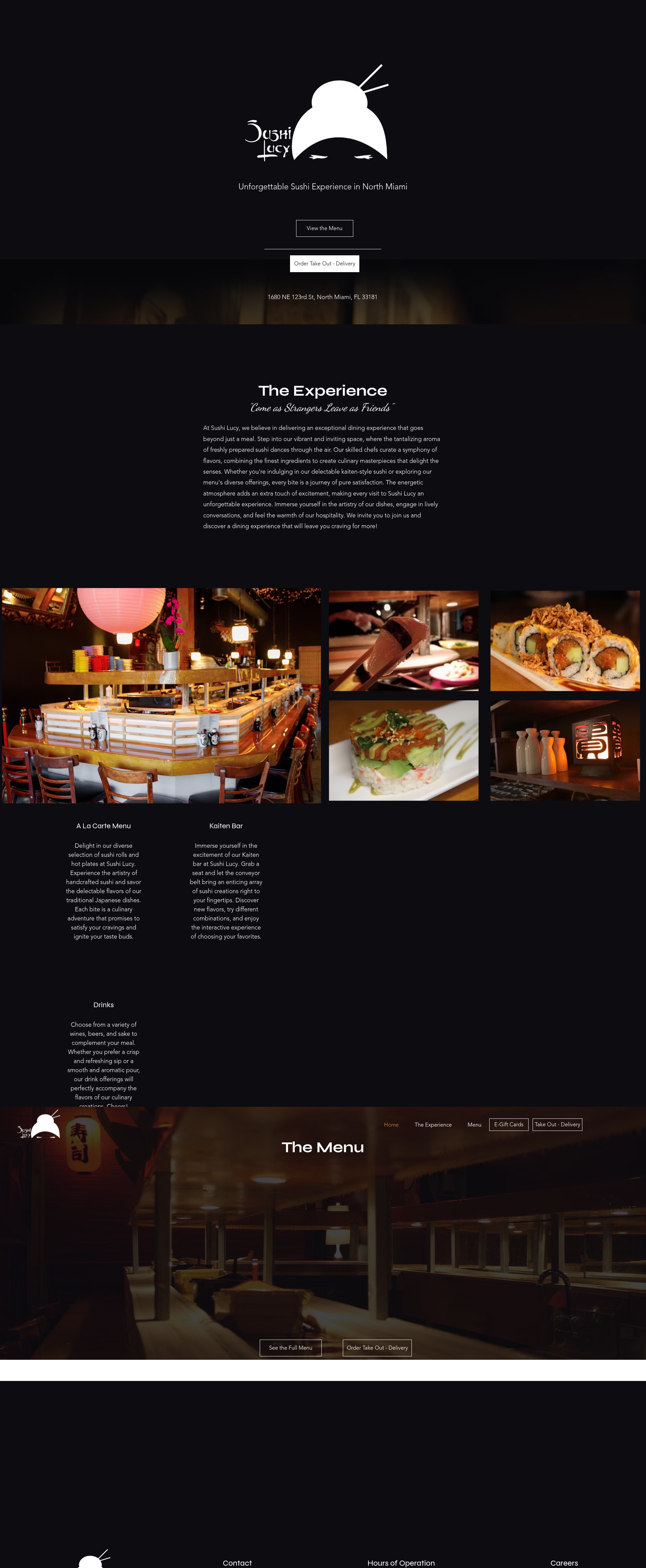 Screenshot of sushilucy.com