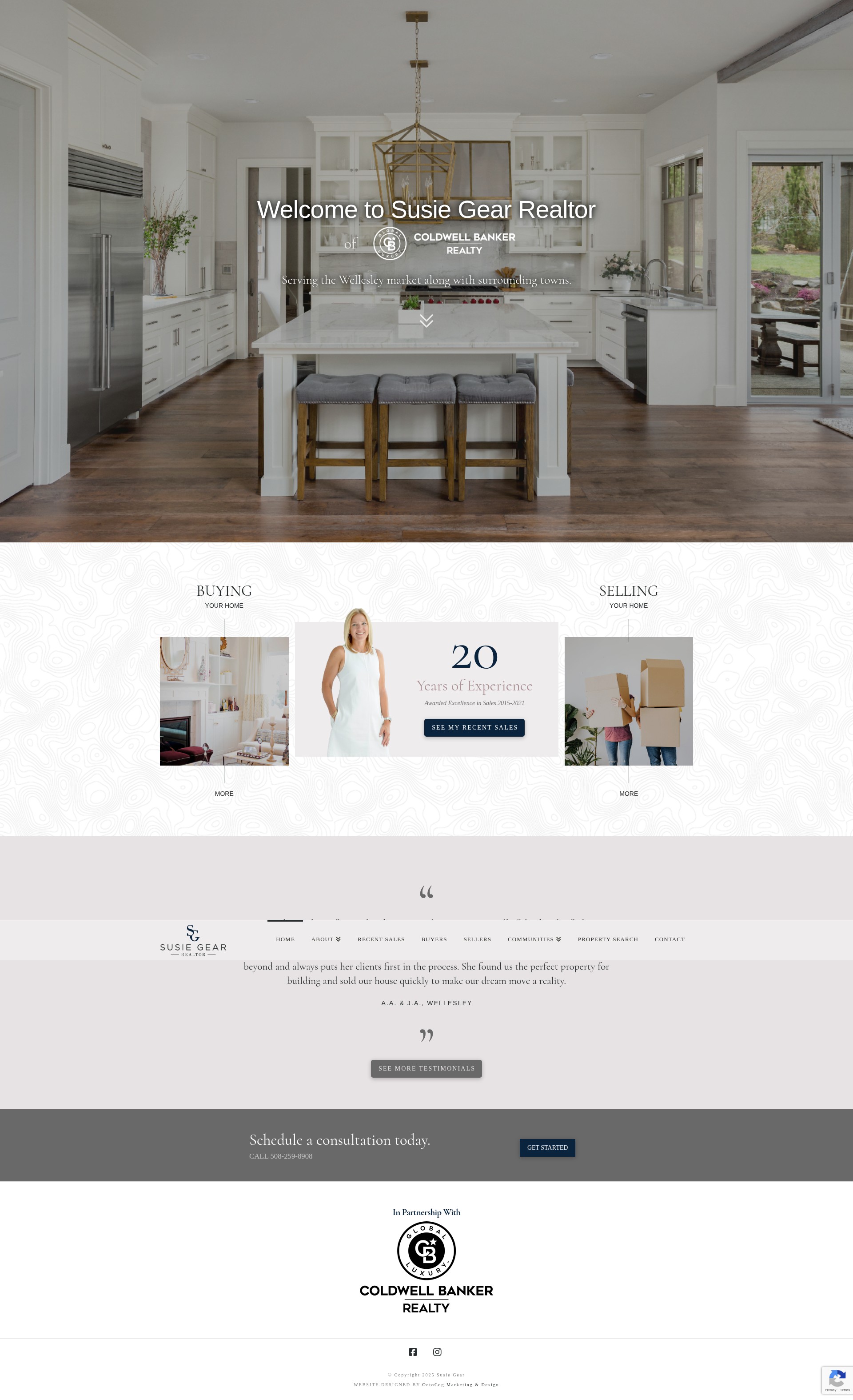 Screenshot of susiegearrealtor.com